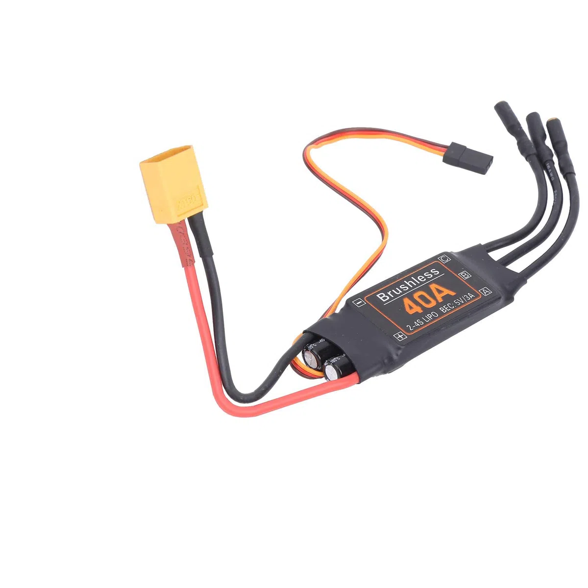 WANGCL 40A Brushless ESC con connettore XT60 Brushless Motor Controller di velocità elettrico BEC Uscita: 5V/3A per RC Car Monster Truck Crawler Truck Drone
