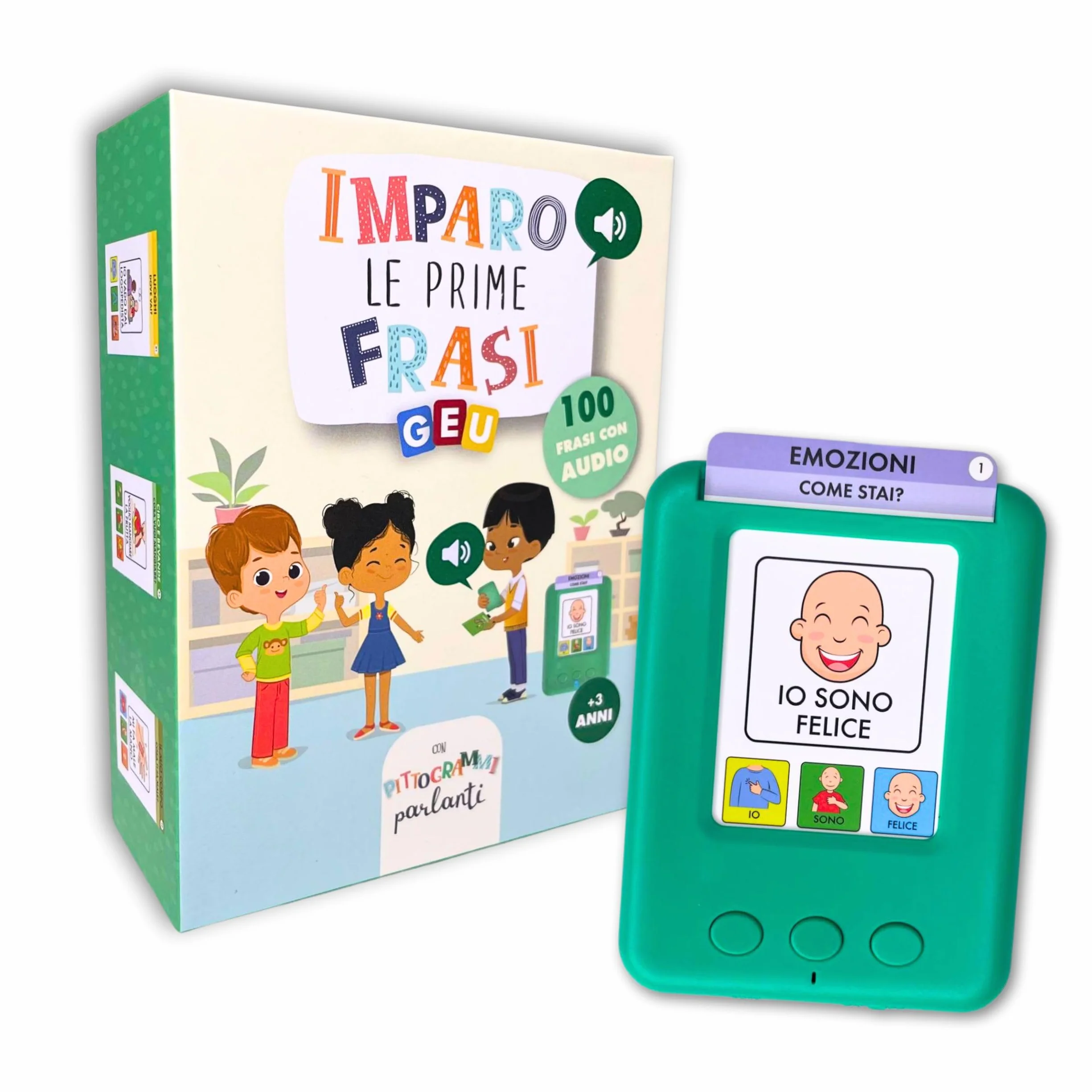 Carte Parlanti Montessori | Giochi Montessori 3 Anni | Flash Card - Giochi per Sviluppare il Linguaggio - Imparo Le Prime Frasi - Editorial GEU (Italiano)