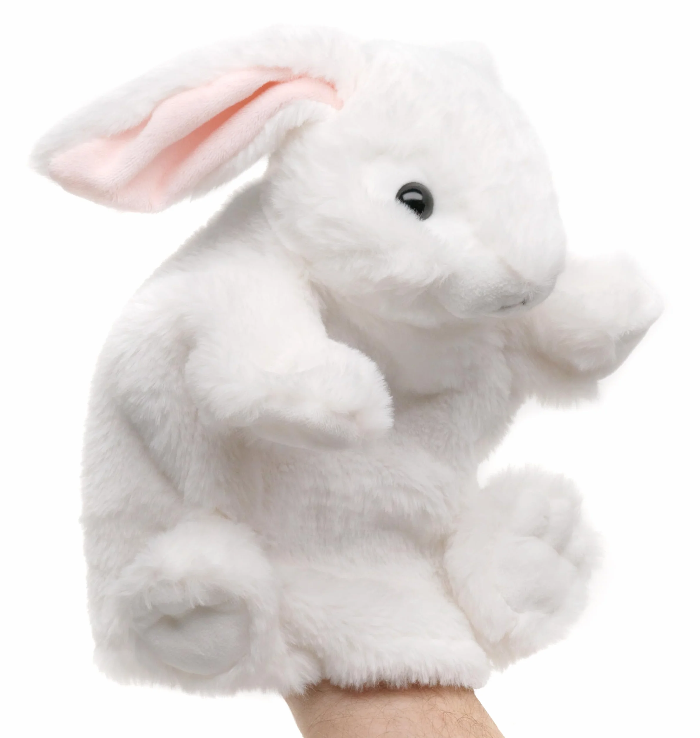 Uni-Toys - Manichino a forma di coniglio (bianco) – 24 cm (altezza) – bambola di peluche, coniglio – peluche