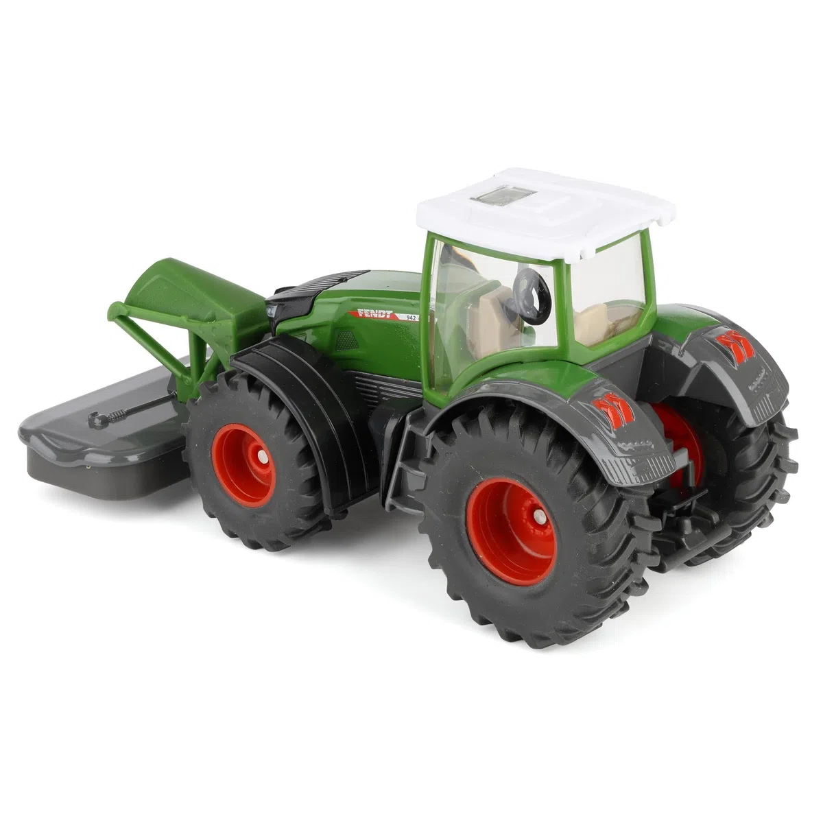 Siku 2000, Trattore Fendt 942 Vario con falciatrice frontale, Metallo/Plastica, 1:50, Verde, Falciatrice e cabina rimovibili, Gancio di traino