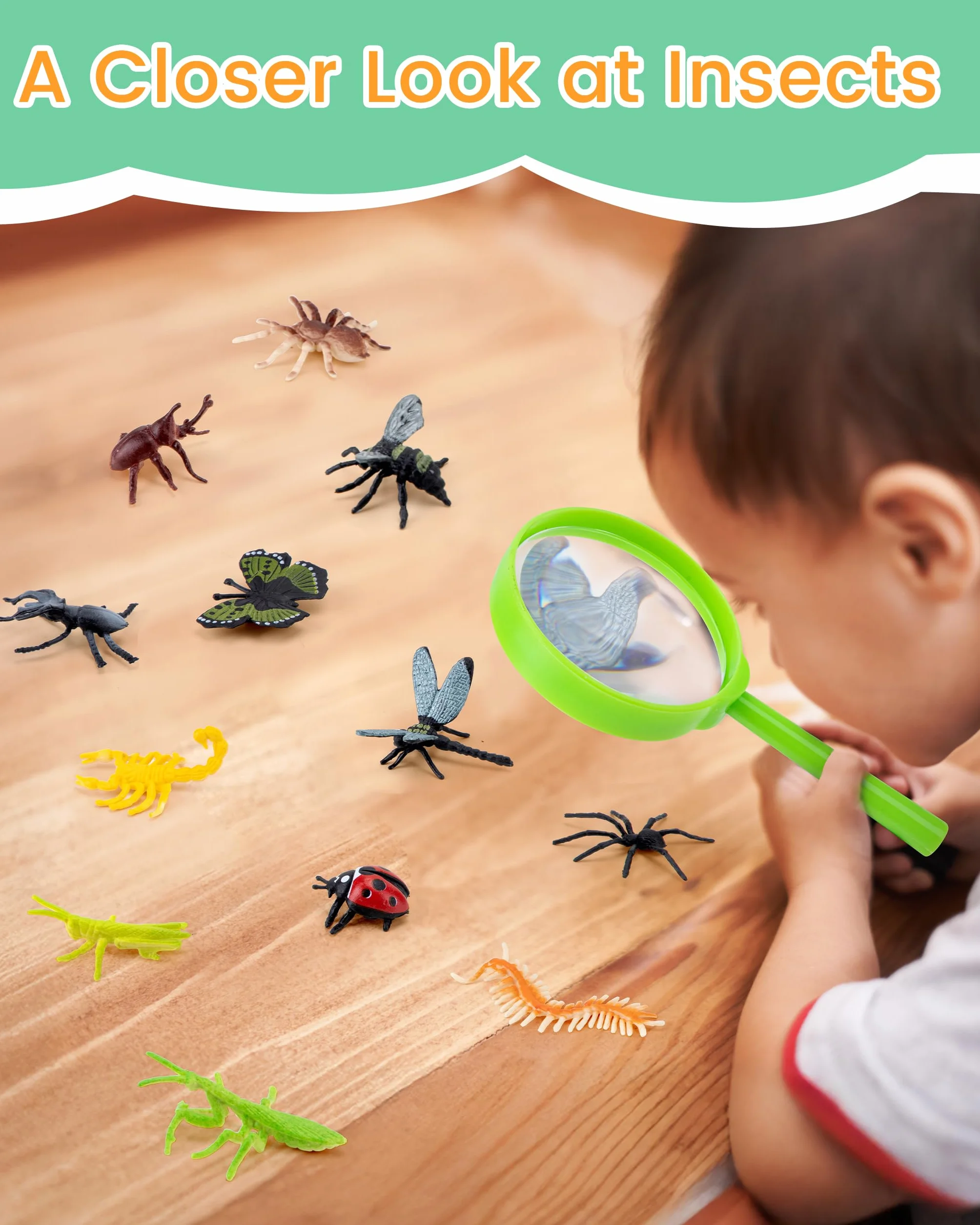 Bug Hunting Kit per bambini: 23 pezzi Bug Catcher per bambini Outdoor Explorer giocattoli per 3 4 5 6 7 anni