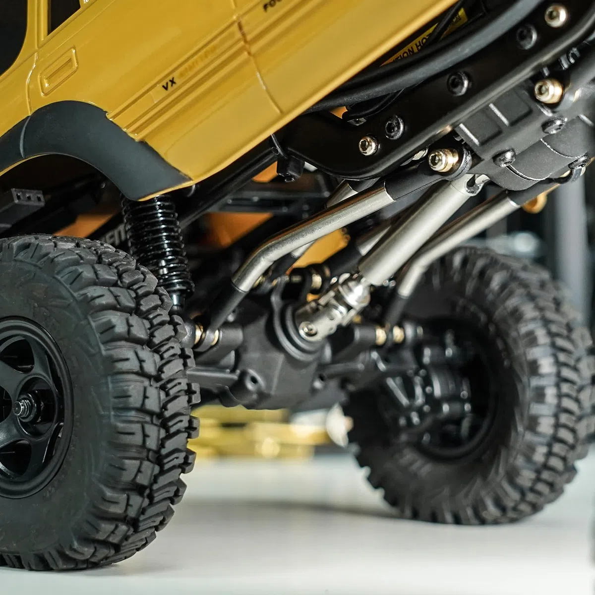 INJORA Alti Collegamenti di Dispersione Collegamenti di Telaio in Acciaio Inossidabile per 1/18 RC Crawler FMS FCX18 LC80 Upgrade
