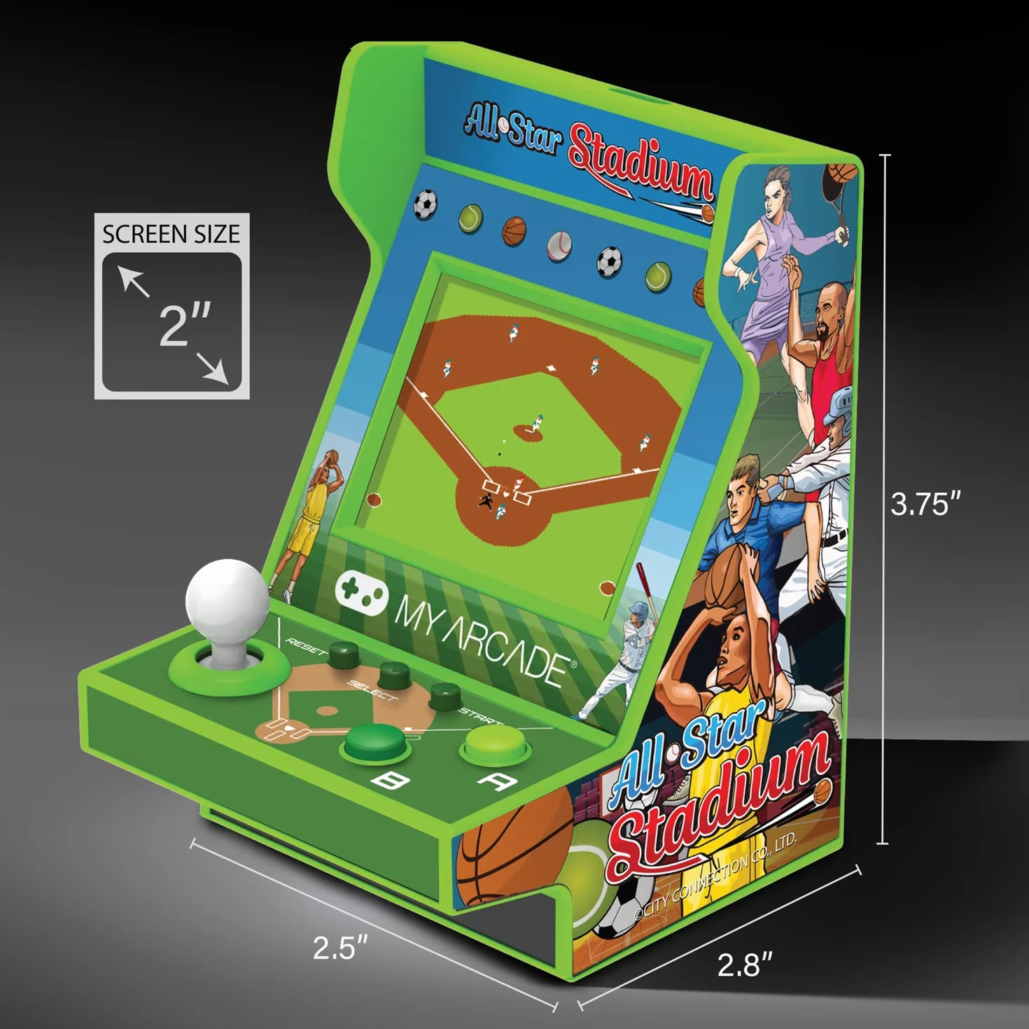 My Arcade - Pico Player All-Star Stadium - Mini Borne Retro - 107 Jeux e 1