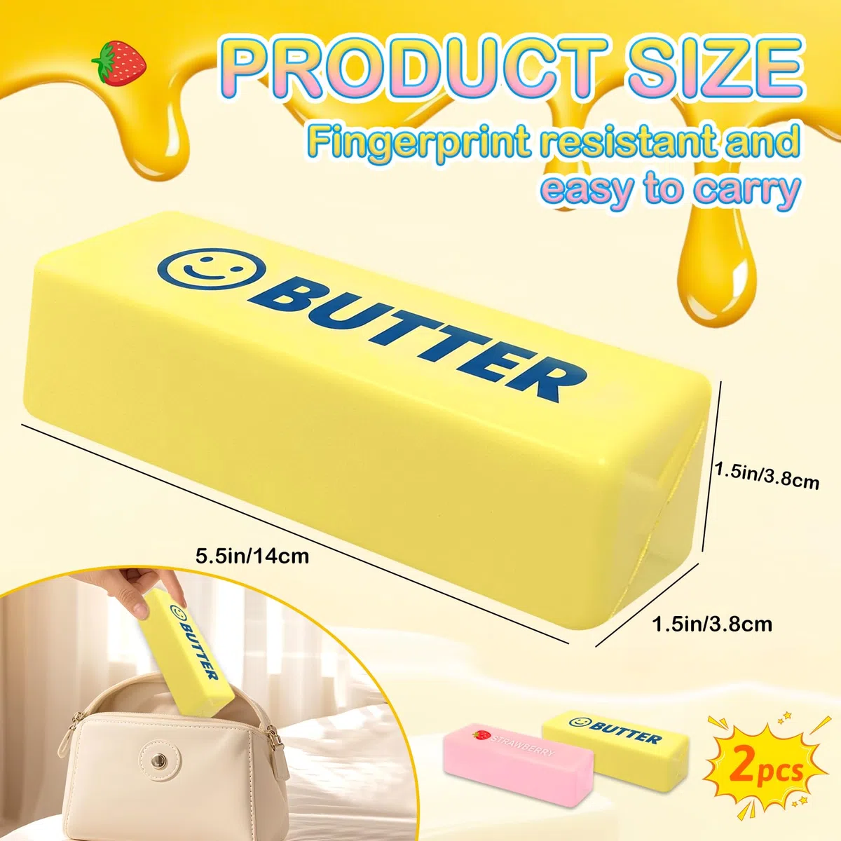 4 Pezzi Dumpling Squishy + Butter Squishy Set, Giocattolo Sensoriale con Contenitore per Il Vapore, Giocattolo Antistress per Alleviare adatto Bambini, Adulti, Ufficio, Casa