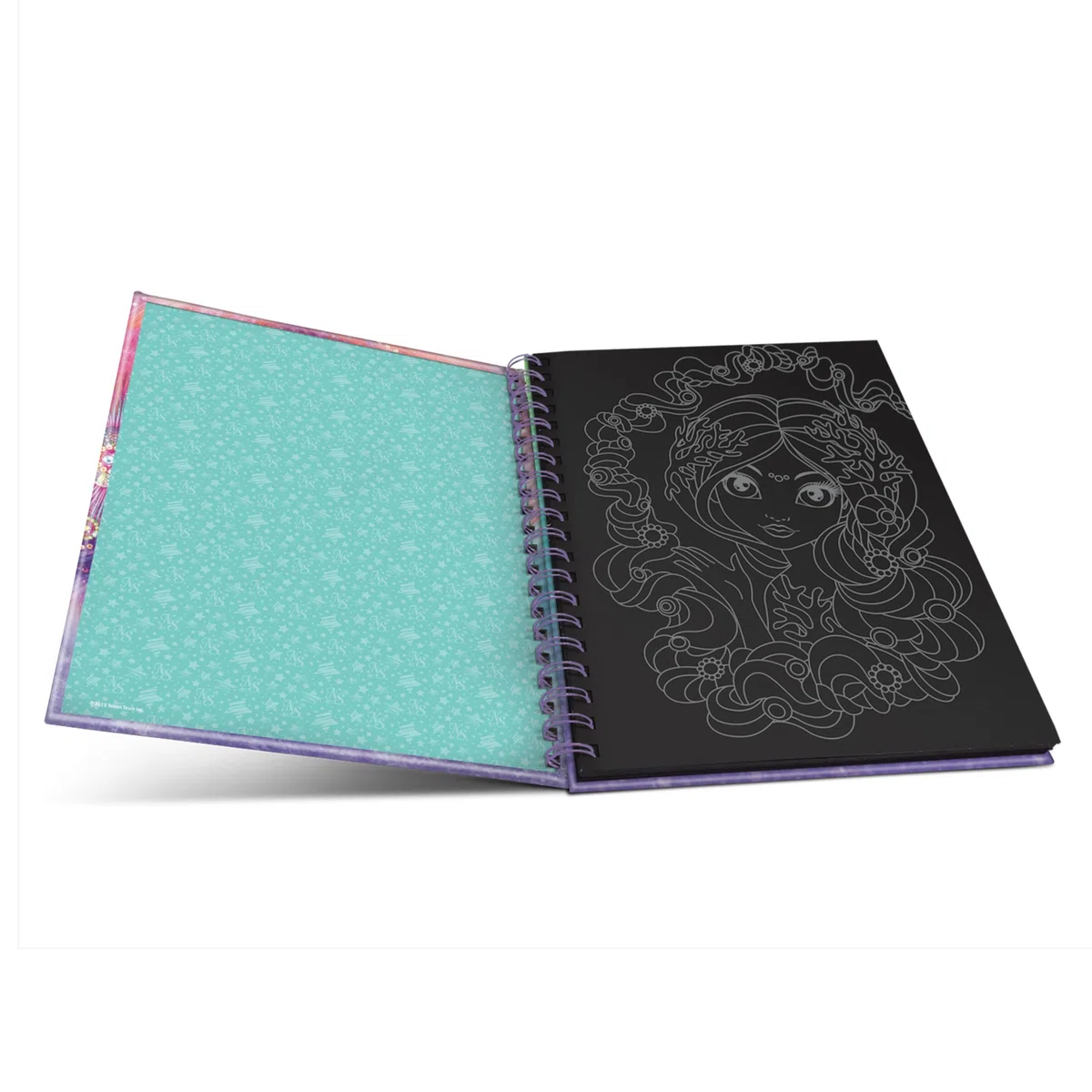 Nebulous Star NS11111 Colouring Book, 9 Piece Set,Black