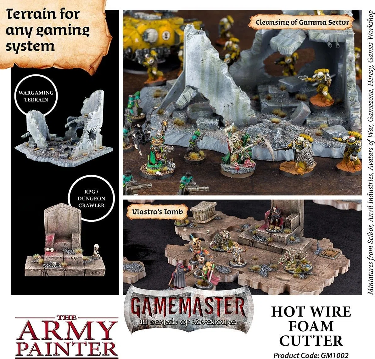 The Army Painter | Gamemaster: taglierina per schiuma a filo caldo | Tagliaschiuma a filo caldo | Strumento per tagliare fogli di schiuma per giochi di ruolo e costruzione di set di wargame
