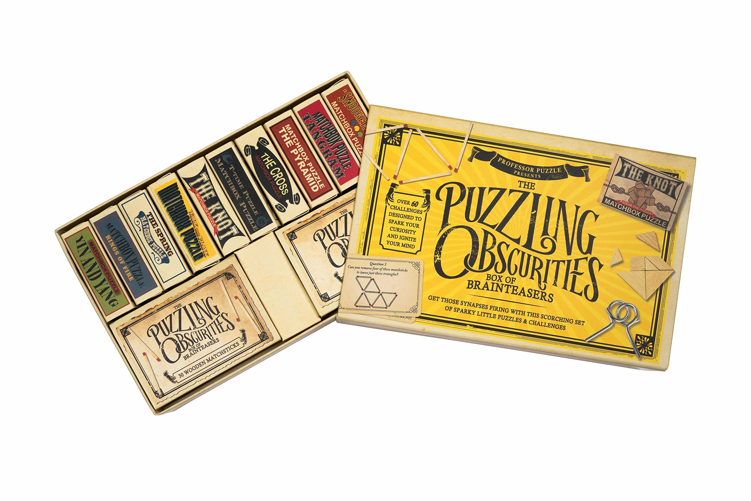 Professor PUZZLE- Puzzle, Colore Giallo, Brain Training Puzzles, EM0347US