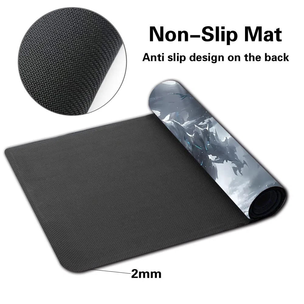 Tappeto da gioco per carte YGO - Con sacchetto impermeabile - Zone per carte - Dimensioni: 60 x 35 cm - Compatibile con il tappetino per gioco di carte collezionabili (YGO-25 No Zone)