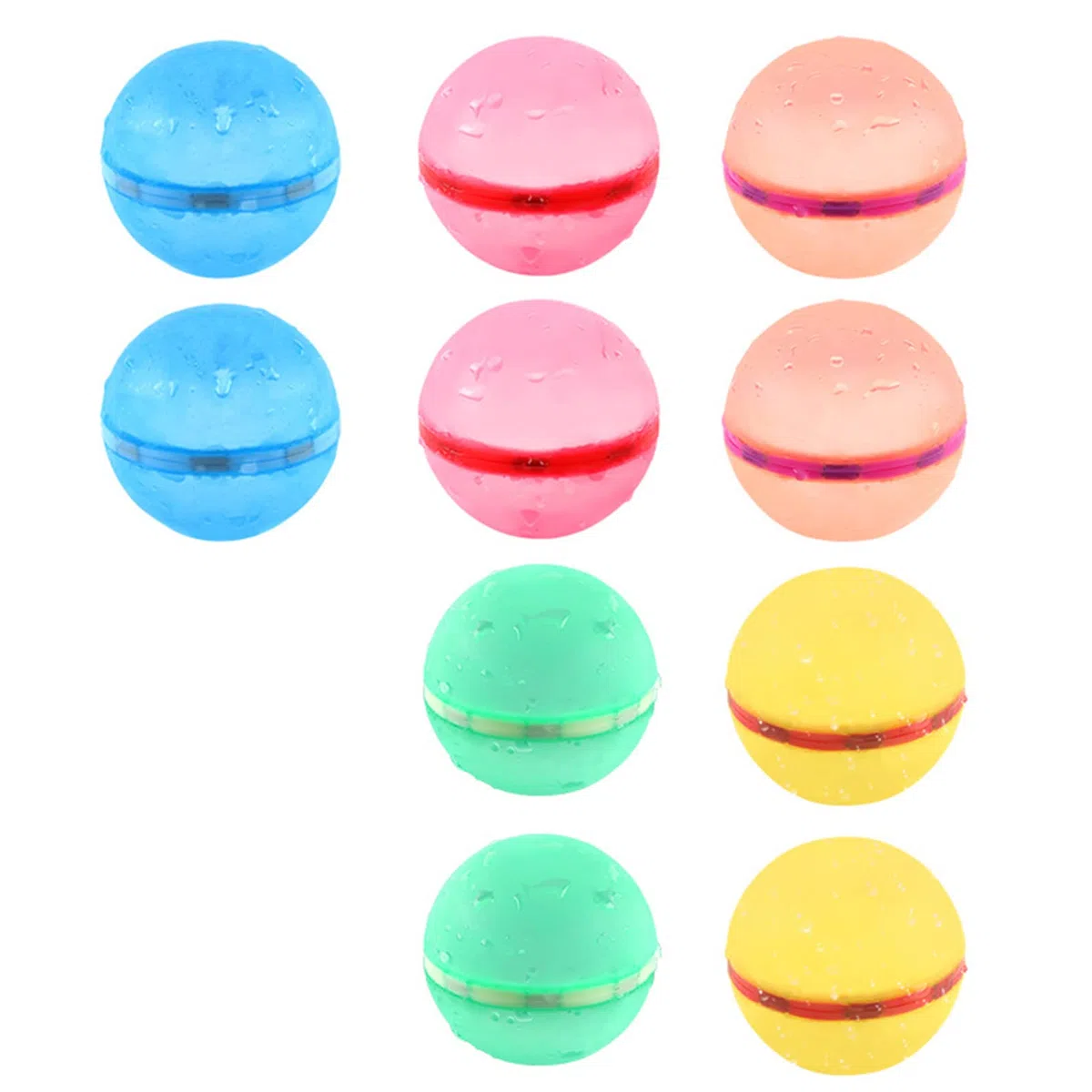 10 Pezzi Bombe d'acqua Magnetiche, Gavettoni acqua autosigillanti, Palloncini da Acqua Riutilizzabili, Facile da Riempire e Autosigillante, per Estivi Piscina Spiaggia Giardino