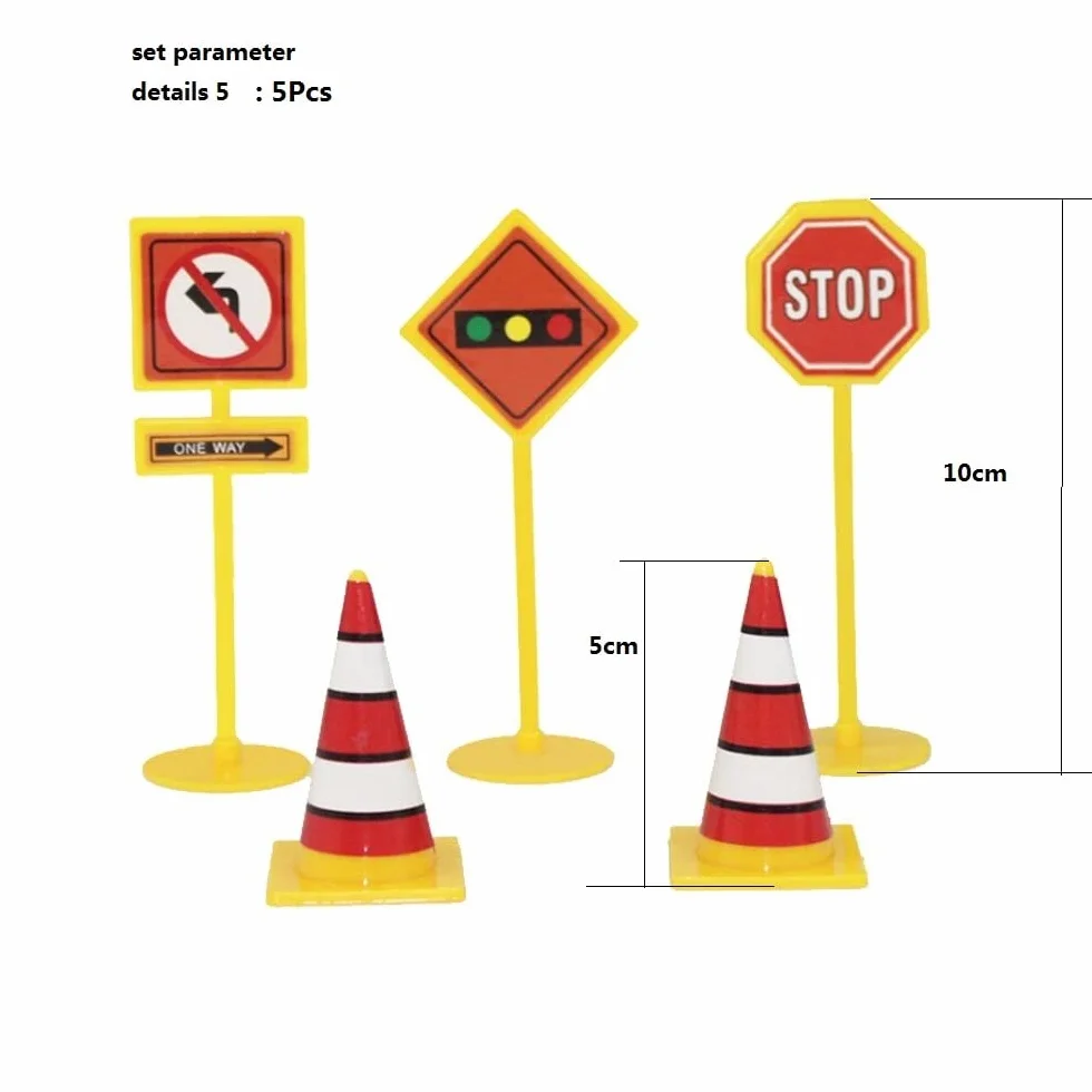 Segnali Stradali Giocattoli - Cartelli stradali Set di Accessori per Veicoli e trenini,41 Pezzi Segnaletica Stradale Playset - Bambini insegnare Le Regole del Traffico I Giocattoli