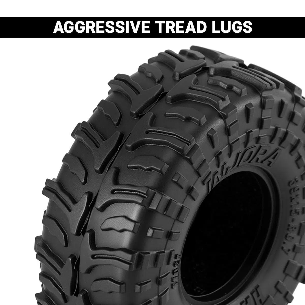 INJORA Pneumatici Hamrok da 0,7 pollici, 39 x 15 mm, per 1/30 Axial SCX30 (T7027)
