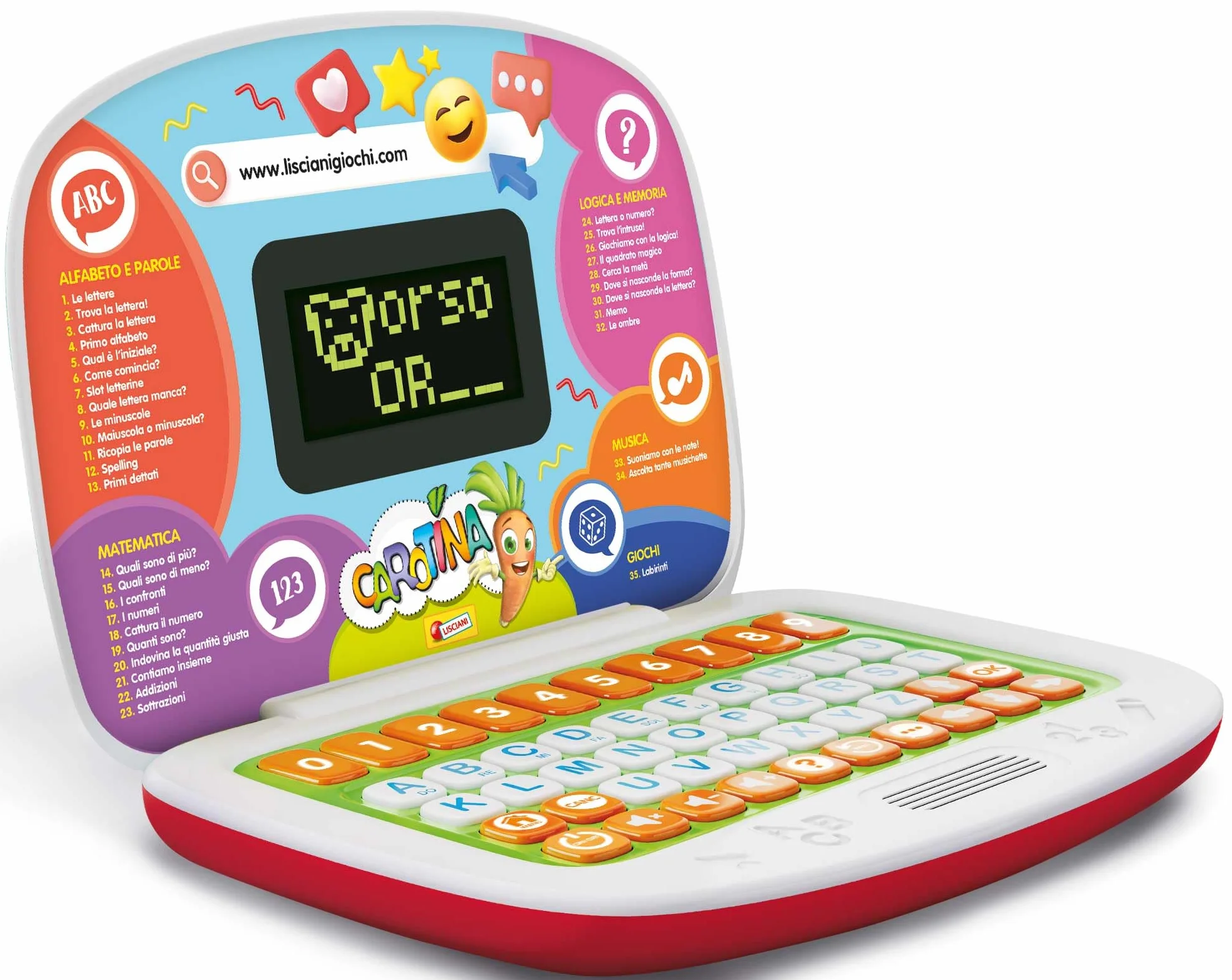 Liscianigiochi Carotina Laptop Educativo
