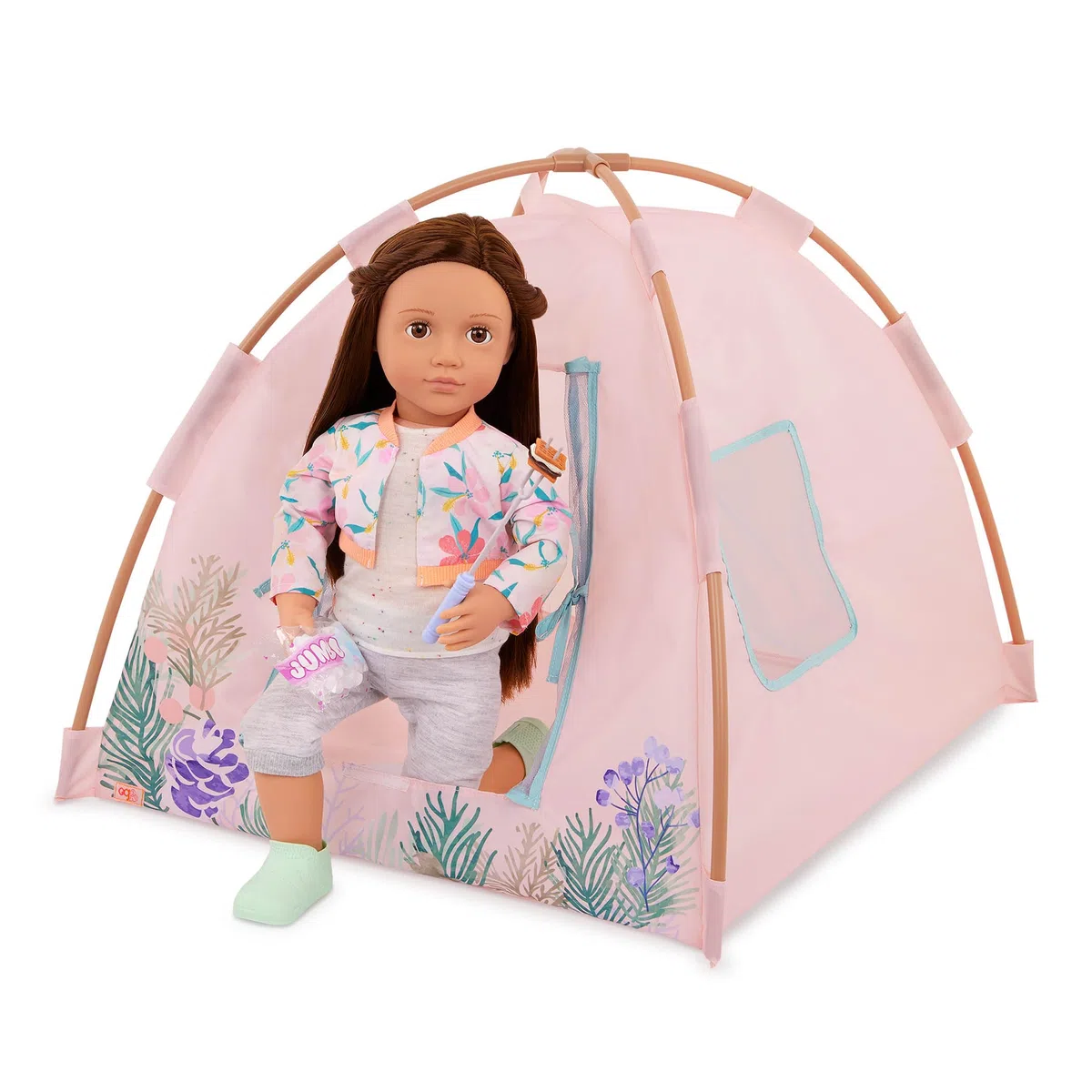 Our Generation - Notti in Campeggio - Playset Tenda per Bambole - Giocattolo da Campeggio - Accessori per Bambole da 46 cm - Gioco di finzione - Bambini dai 3 Anni in su