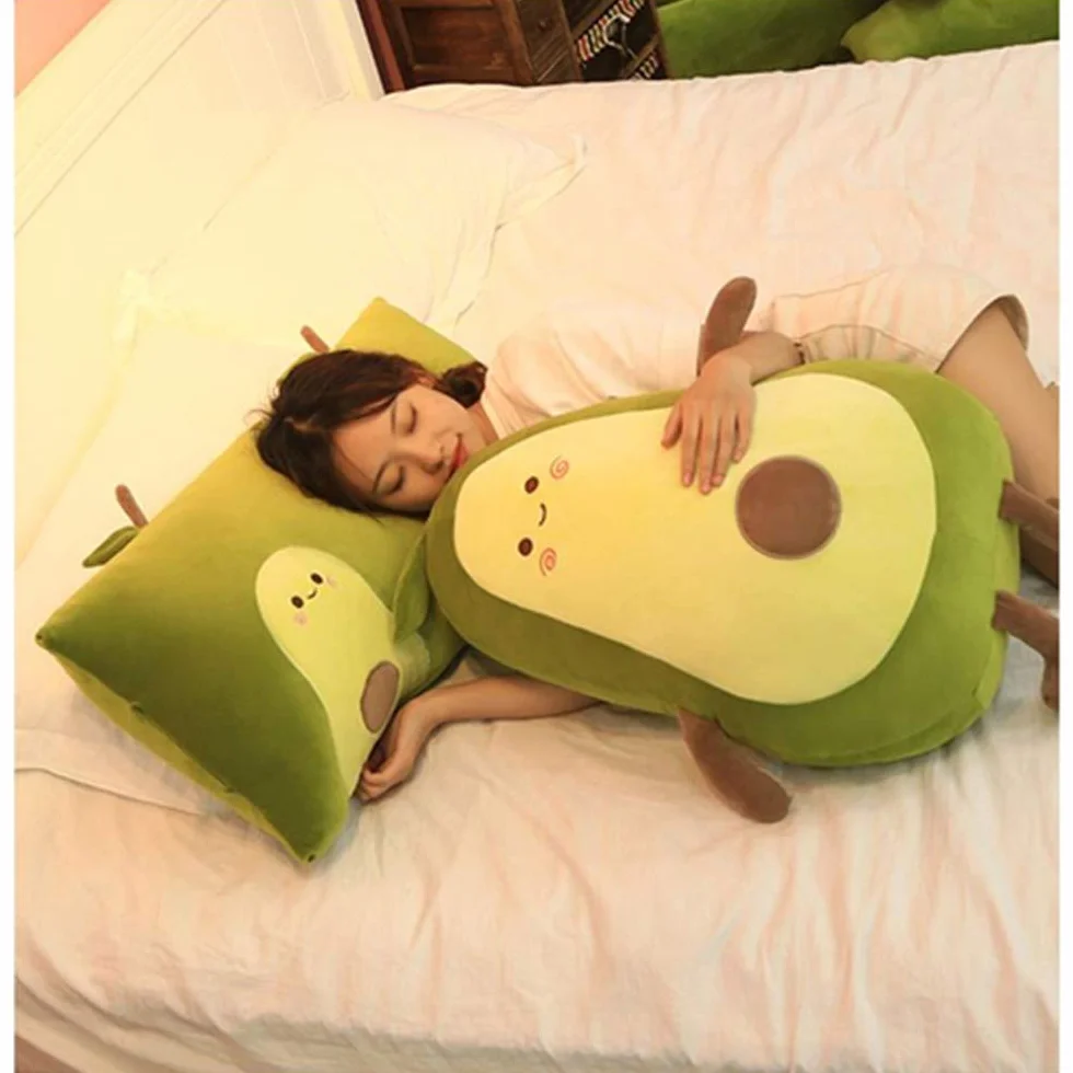 OUKEYI - Cuscino morbido peluche da 50 cm, con frutta di avocado, ideale come regalo per bambini, ragazze, ragazzi e amici.