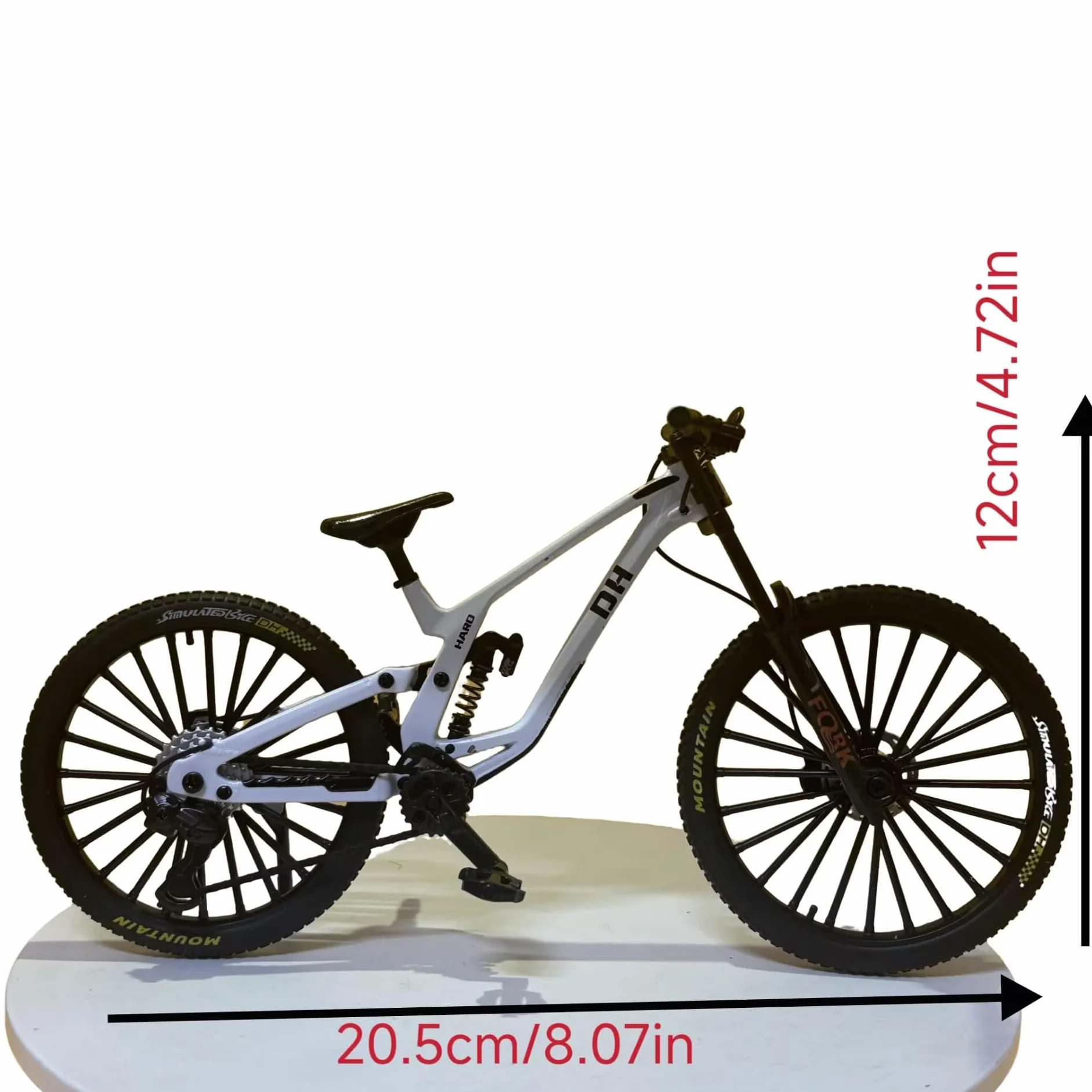 Générique - Mini decorazione per mountain bike, mini bici da dita, giocattolo BMX, mini mountain bike, mini bici (bianco-41)