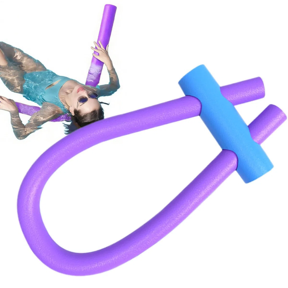 Pool Noodle Foam – Aiuto galleggiante per nuoto con connettore, tubo multiuso in schiuma morbida, galleggiante da 156 cm, schiuma ad alta densità resistente agli urti, qualità EPE flessibile, per