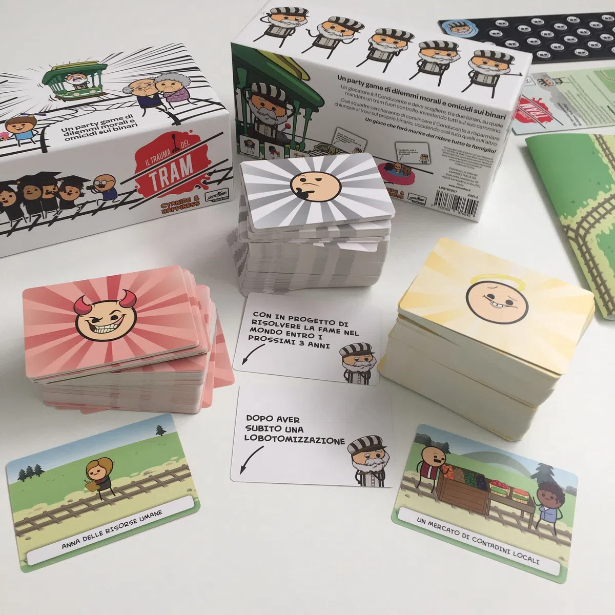 Asmodee - Il Trauma del Tram - Gioco da Tavolo, Divertente Party Game con Carte da Gioco, 3-13 Giocatori, 16+ Anni, 15 min, Edizione in Italiano