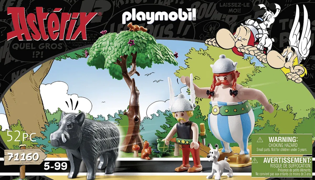 PLAYMOBIL Asterix 71160 Caccia al Cinghiale, Giocattoli per Bambini dai 5 Anni