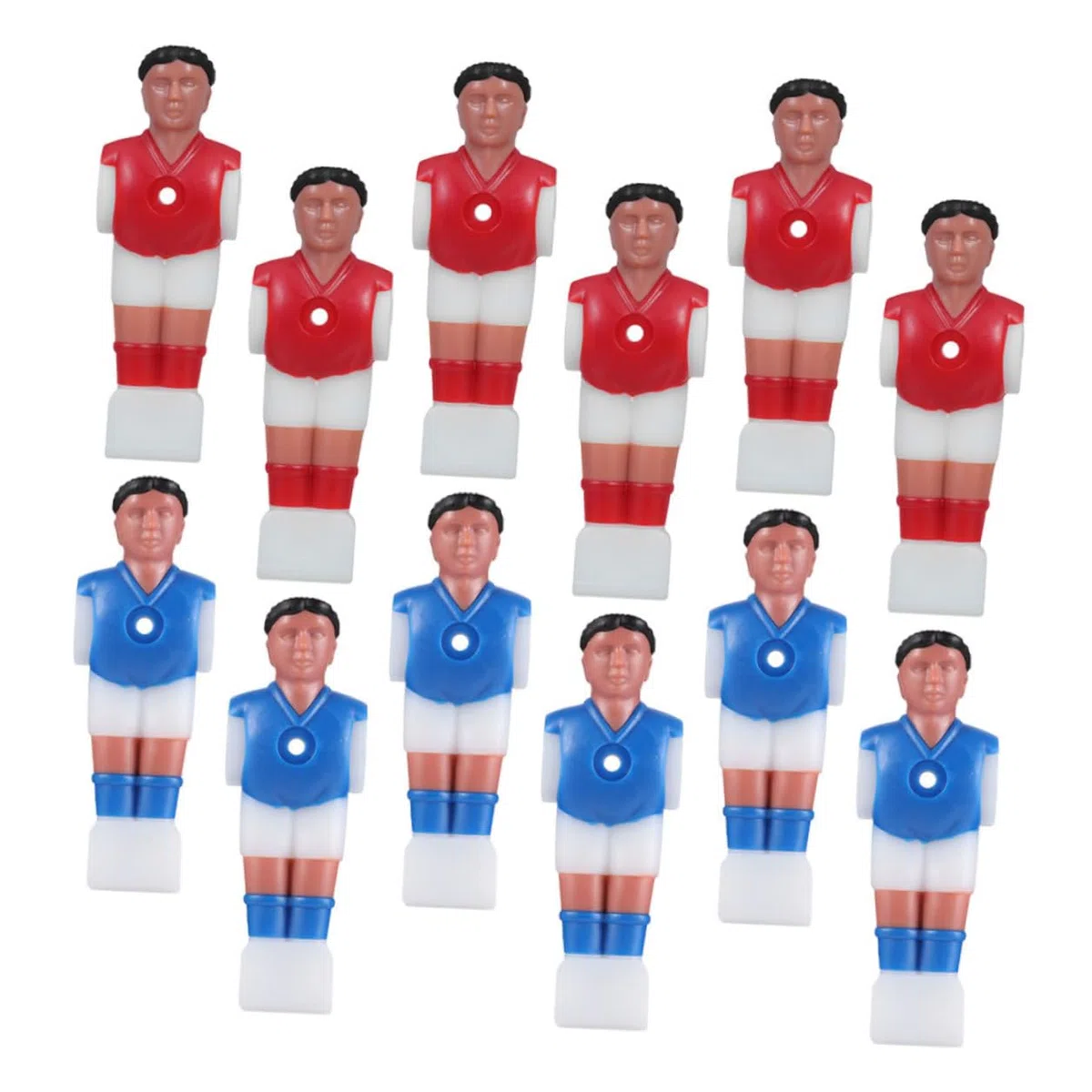 Set 12 Pezzi Giocatori Calcio Balilla in Abs Precisione Artigianale, Accessori Versatili per Calcio da Tavolo, per Riunioni tra Amici e Famiglia