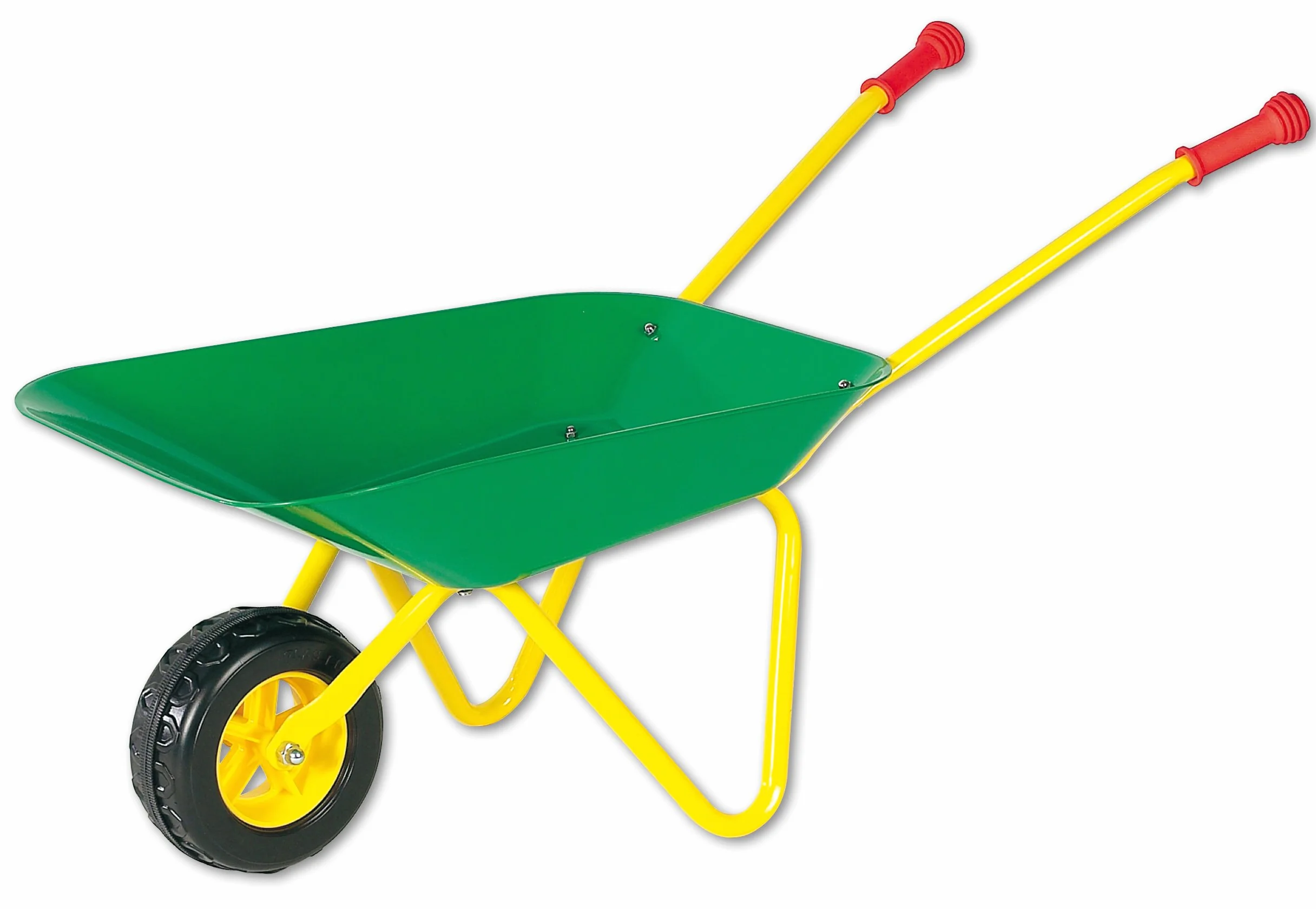 Peterkin The Toy Company 13387 Outdoor - Carriola Giocattolo in Metallo, Colore: Verde/Giallo