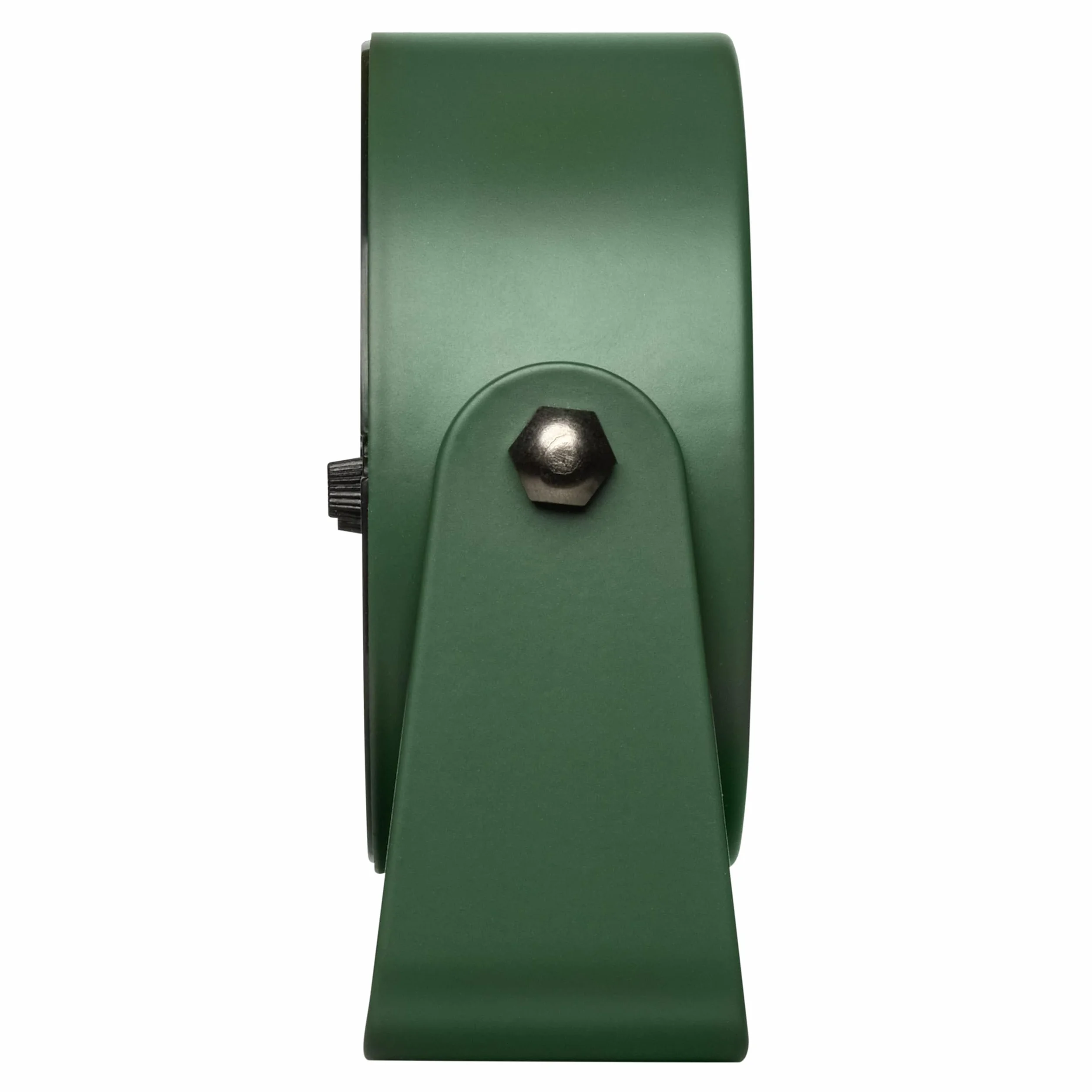 TFA Dostmann Sveglia analogica da comodino, Design, 60.1042.04, senza ticchettio, extra silenziosa, in metallo, con retroilluminazione, adatta anche come orologio da tavolo, verde