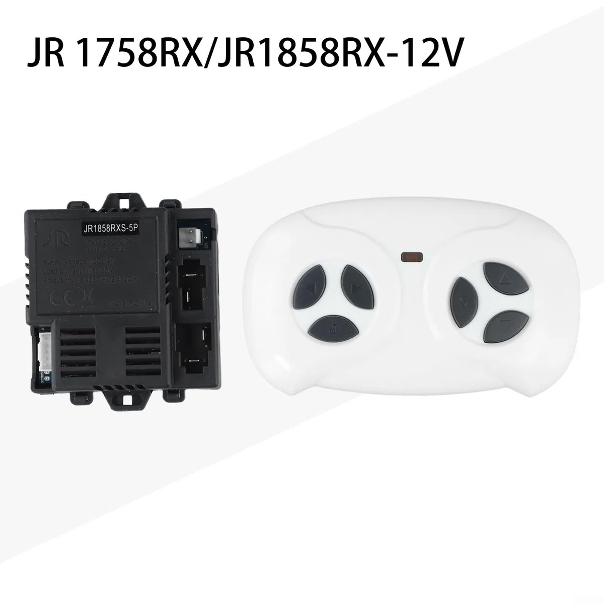 ReachMall Ricevitore per Telecomando di Auto Elettriche per Bambini, Controller per Macchinina per Bambini, Ricevitore per Auto Giocattolo, Parti di Ricambio per Auto Elettriche (Set Completo JR1858RX