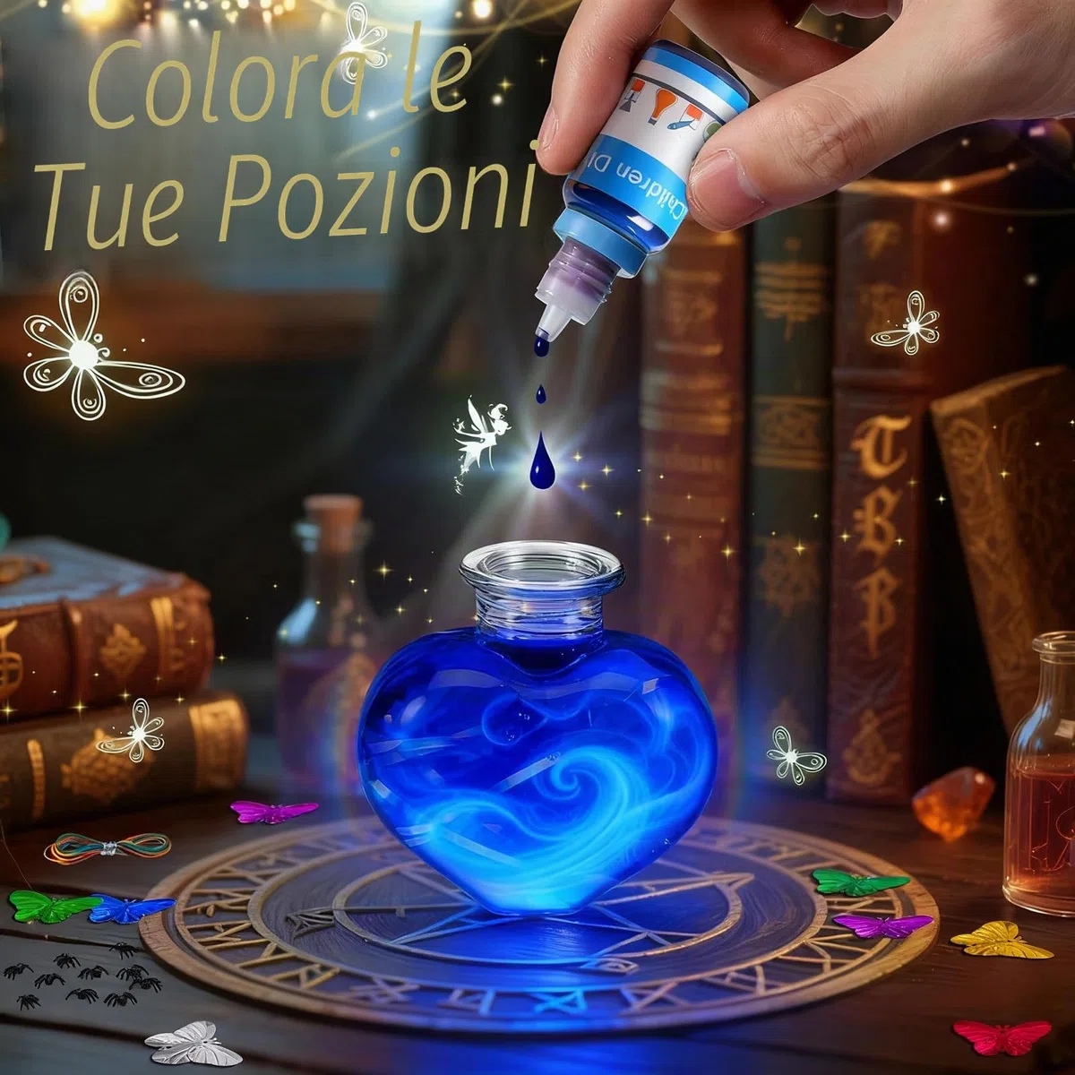 TEBOKHAD Pozioni Magiche Bambina, 20+ Kit per Pozioni Fatate Lavoretti Creativi Con Calderone Magico, Set Di Pozioni Magiche, Regalo Di Natale, Compleanno, Giocattolo per Bambini 6-12 Anni