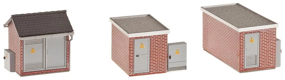 FALLER 120239-3 Cabine elettriche in Mattoni