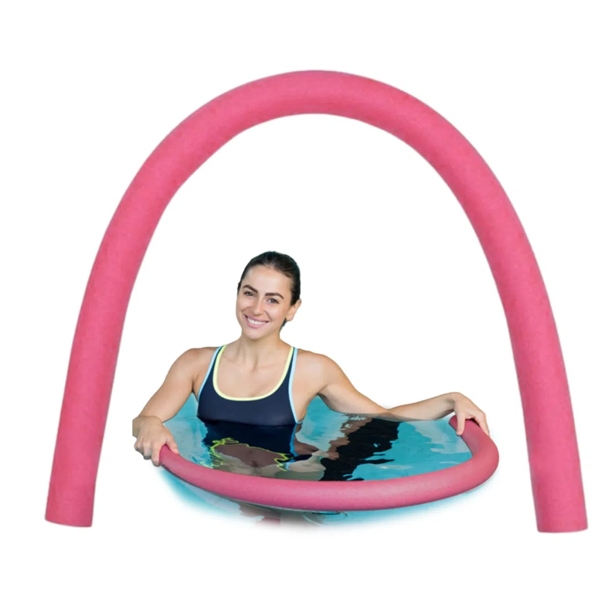 Tagliatelle per piscina Tagliatelle in schiuma cava da 2, 6x60 pollici per piscine in schiuma leggera leggera per bambini Galleggiante Nuoto Bomboniera