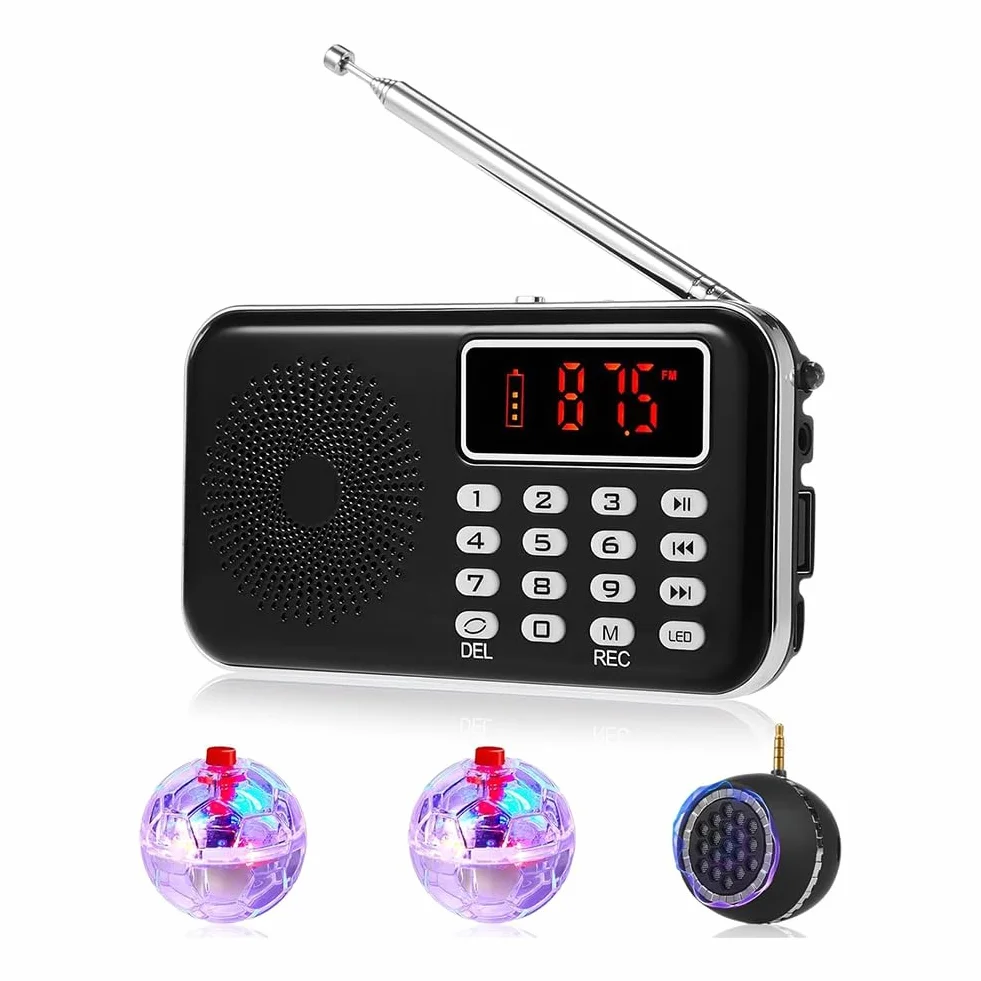 Spirit Box Kit Attrezzature con 2 LED Cat Ball 1 Spirit Box Altoparlante Paranormale Attrezzature Kit Ufficio Esterno
