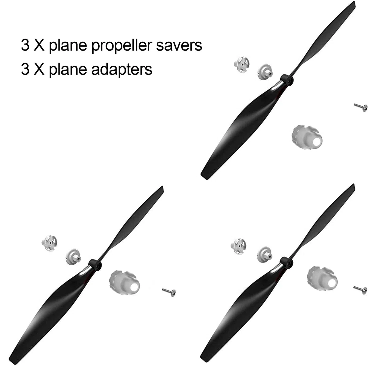 FLYCOLOR 3 set F4U Rc Plane Elica con Elica Savers e Adattatori per VOLANTEXRC 761-8 761-9 T28 Aereo
