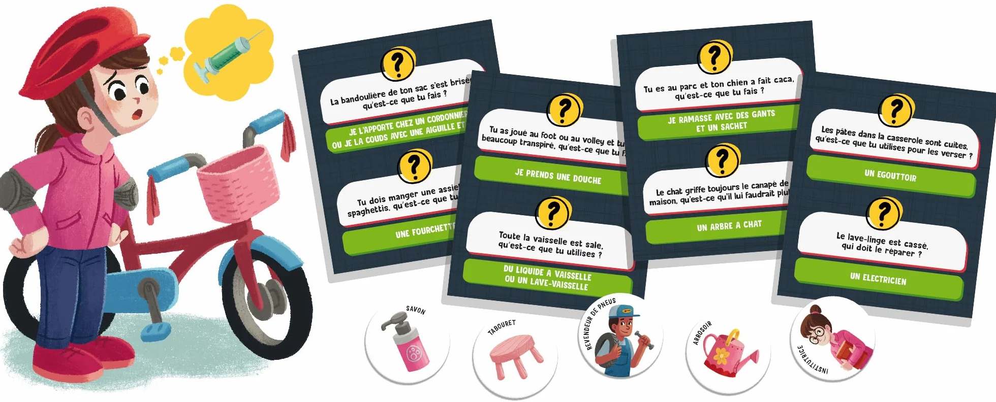 Résolution des problemes - Jeu de Plateau - LIFE SKILLS - Plateau illustré