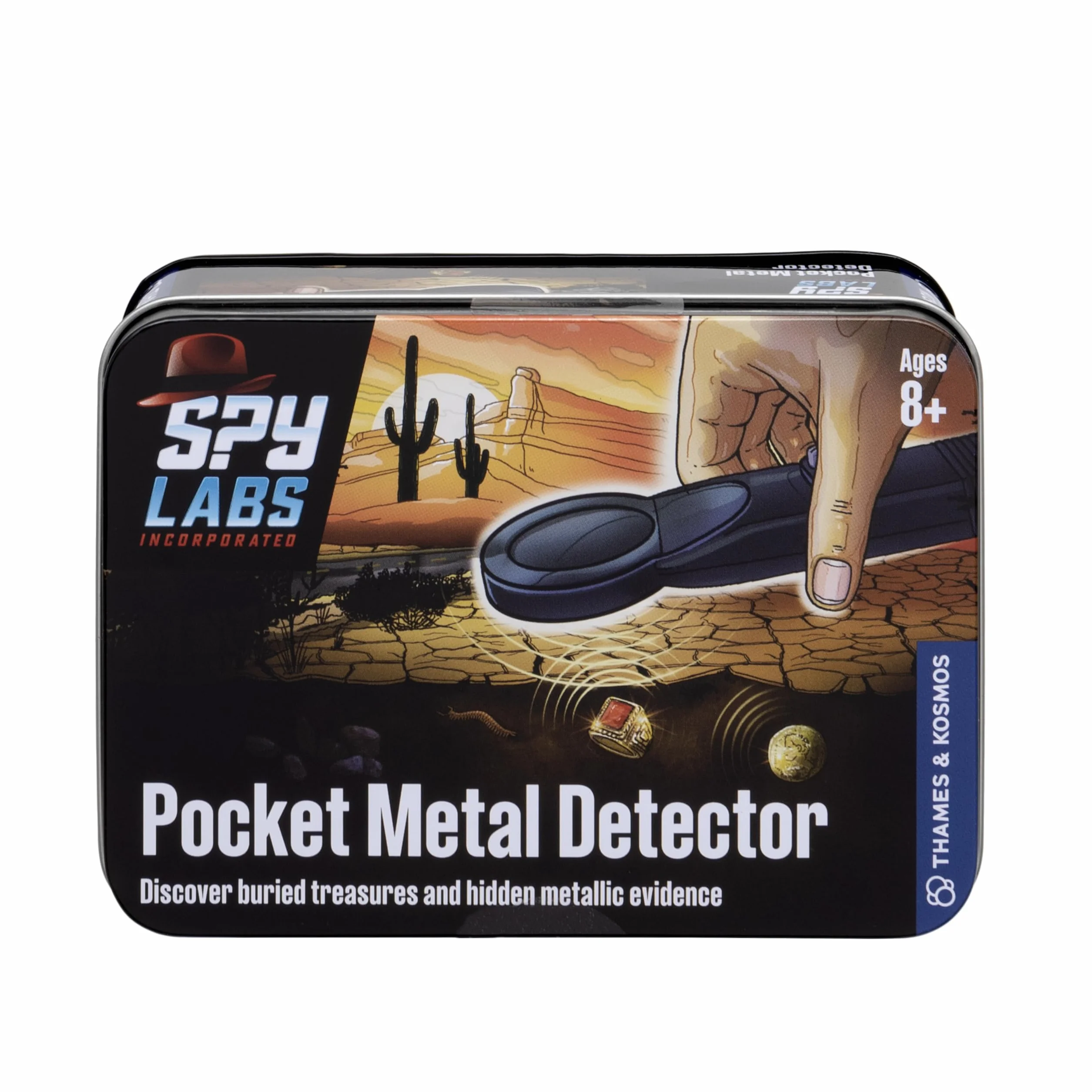 Thames & Kosmos Spy Labs INC: Pocket Metal Detector rileva Elementi Metallici di Prova | Strumenti Essenziali & Trucchi del mestiere dagli esperti di investigatori per Giovani investigatori Small