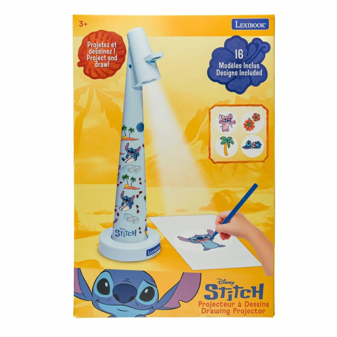 Lexibook, Disney Stitch, Proiettore di Disegni Stitch, Blu, CRP10DLXB