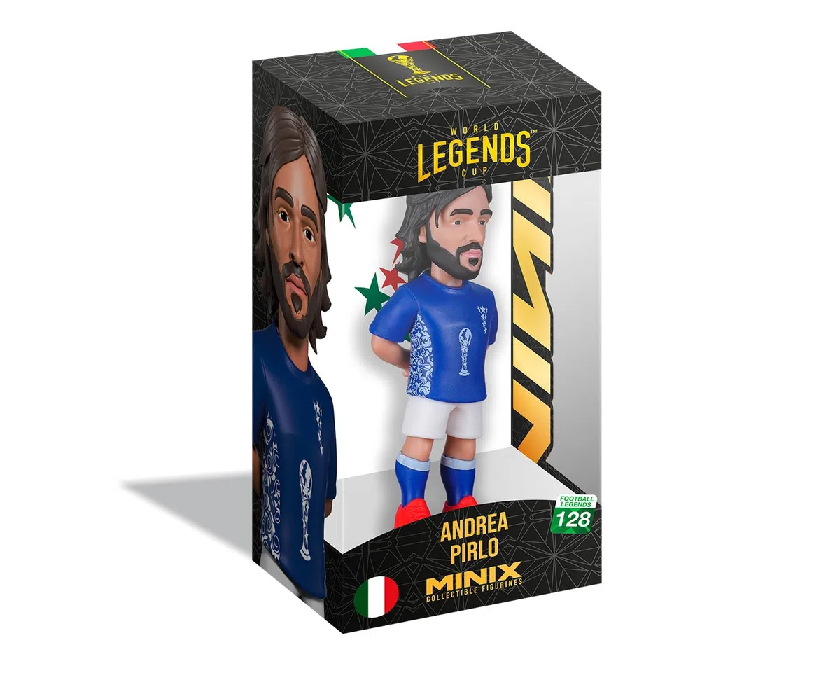MINIX - Football Legends - Coppa del Mondo di Leggende #128 - Italia - Pirlo - Personaggio da collezione 12 cm