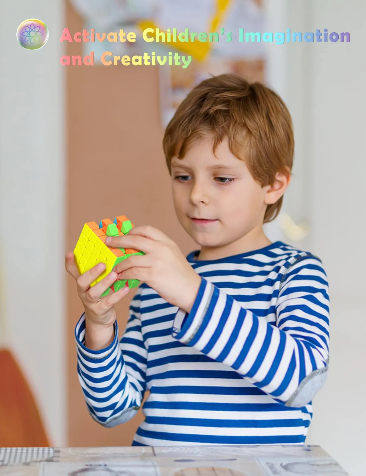 ROXENDA Speed Cube, Stickerless Cube - Solido Durevole & Tornitura Regolare, Il Miglior Cubo Magico di Puzzle 3D - Gira più Velocemente Dell'originale(5x5x5)