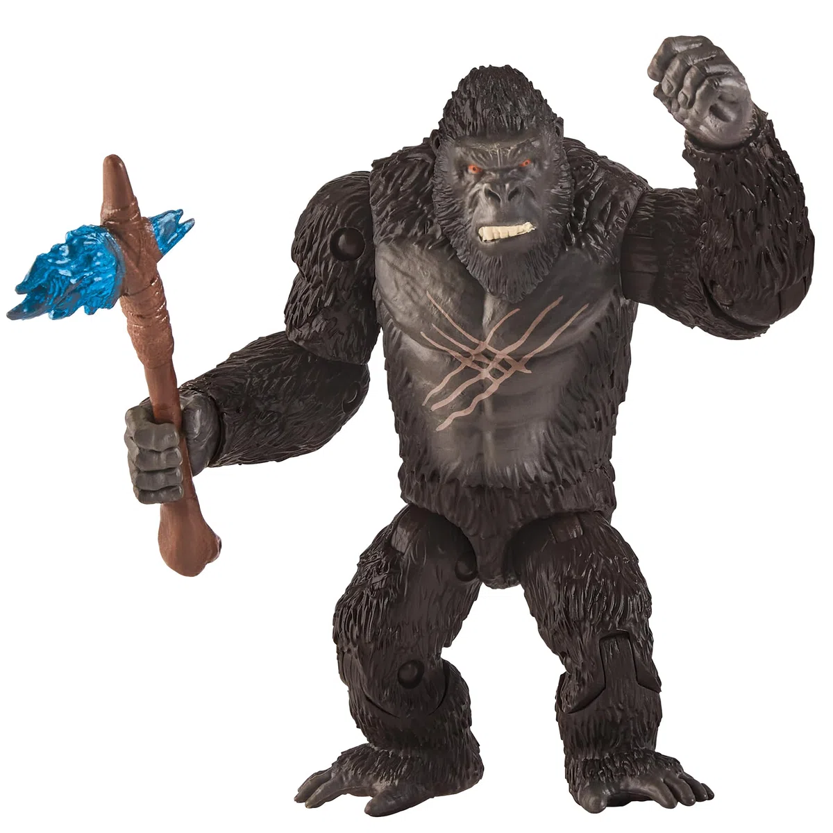 MonsterVerse Godzilla x Kong: The New Empire, action figure giocattolo da combattimento di Kong, personaggio iconico del film da collezione, include la funzione Ascia da battaglia, adatto per bambini