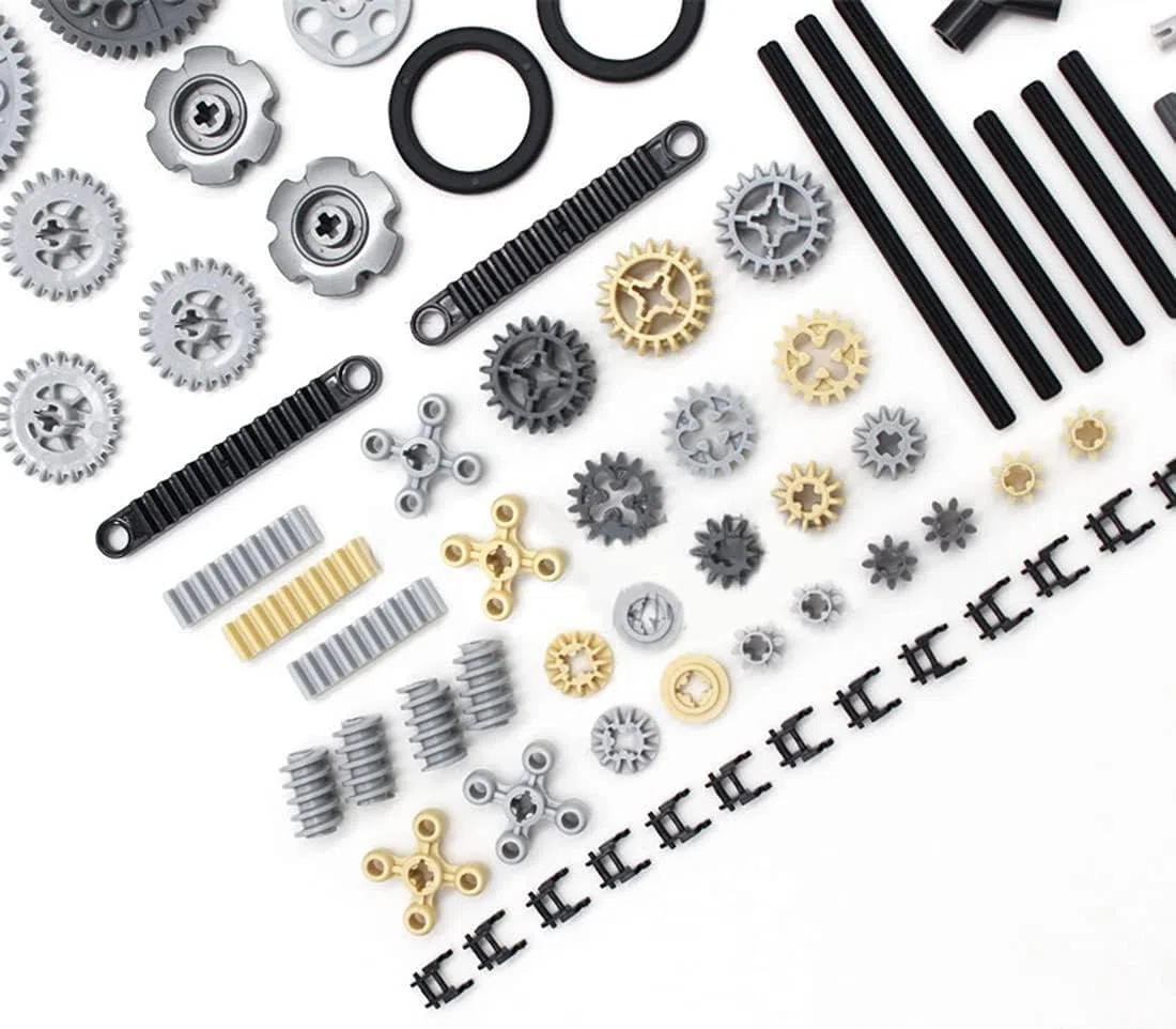Technic Set di Ricambio - 116 Pezzi Gear Link, Compatibile con Parti Technic