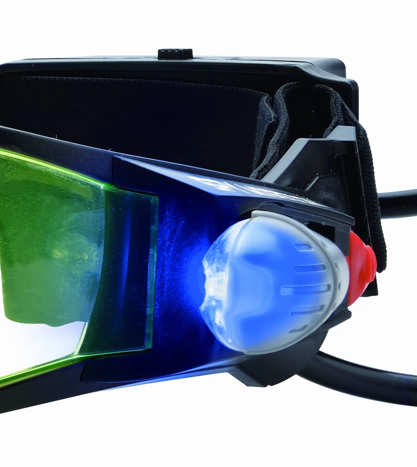 Lexibook - Spy Mission, Occhiali Spia per la Visione Notturna, luci LED a Scomparsa, Vetro colorato Verde, Elastici Regolabili, Nero, RPSPY04LXB