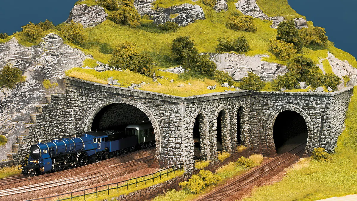 Noch 58248 - Modellismo Ferroviario, Portale di Tunnel in muratura, Scala H0