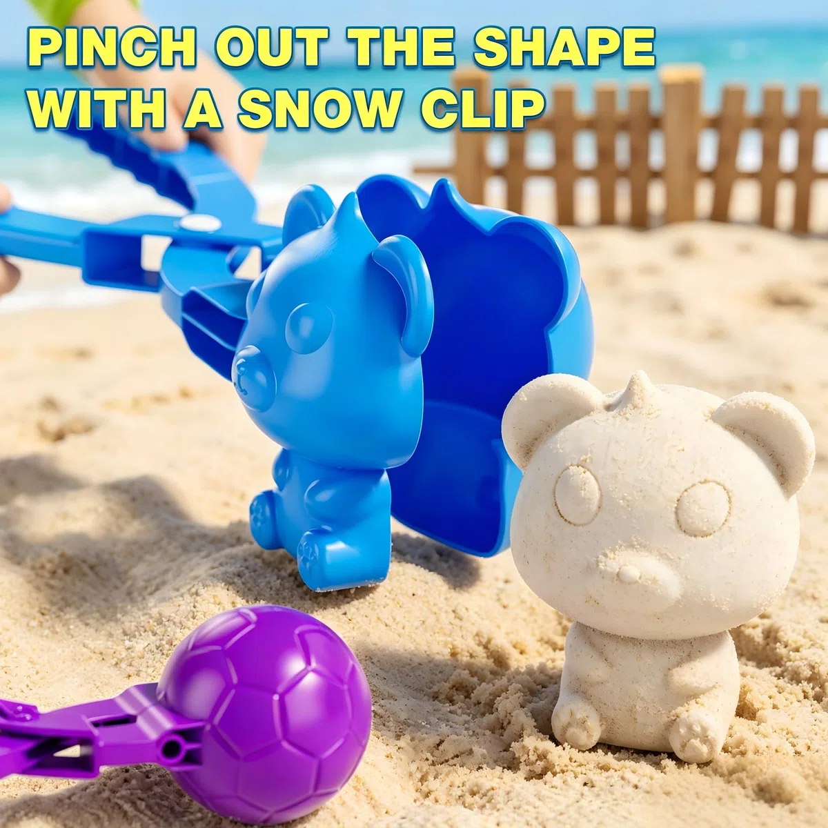 Set di giocattoli da spiaggia da 21 pezzi con fermagli, stampi e 2 pale, giocattolo estivo per bambini di età compresa tra 3 e 5 anni, regalo di Natale e di compleanno