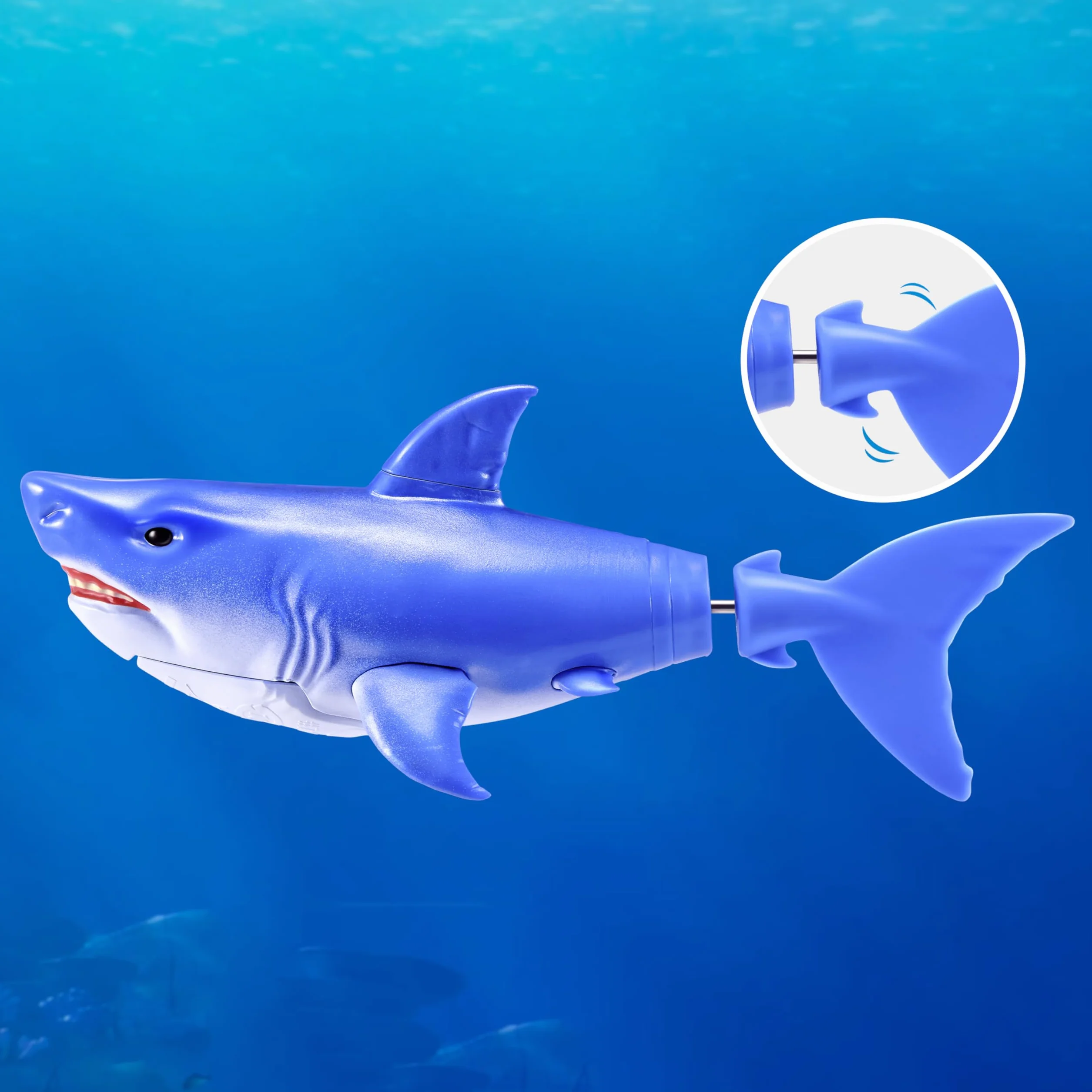 ZURU Robo Alive Water Activated Shark Confezione da 2 (Blue) Giocattolo Robotico da Bagno