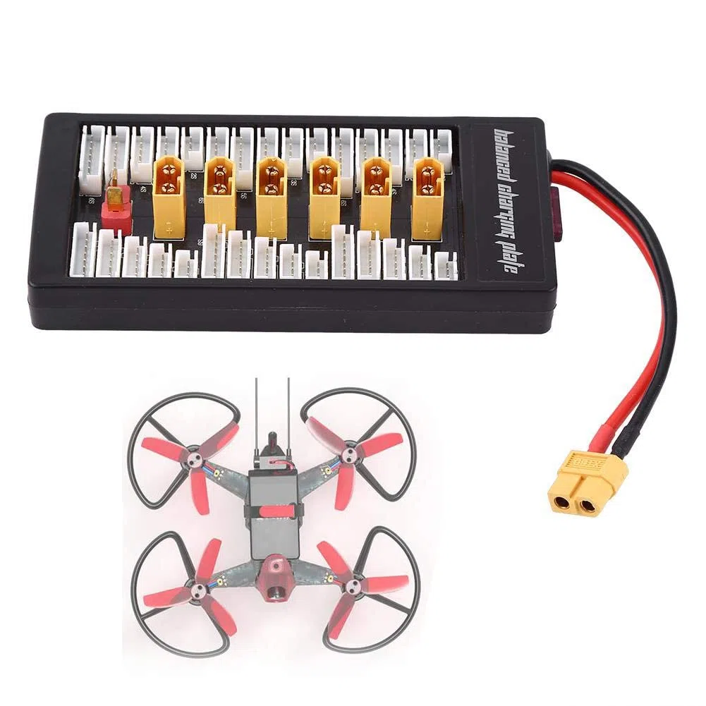 WANGCL RC XT60 Parallel Charging Board Balance Charger Expansion Spina XT60 Compatibile con batterie LiPo 2-6S