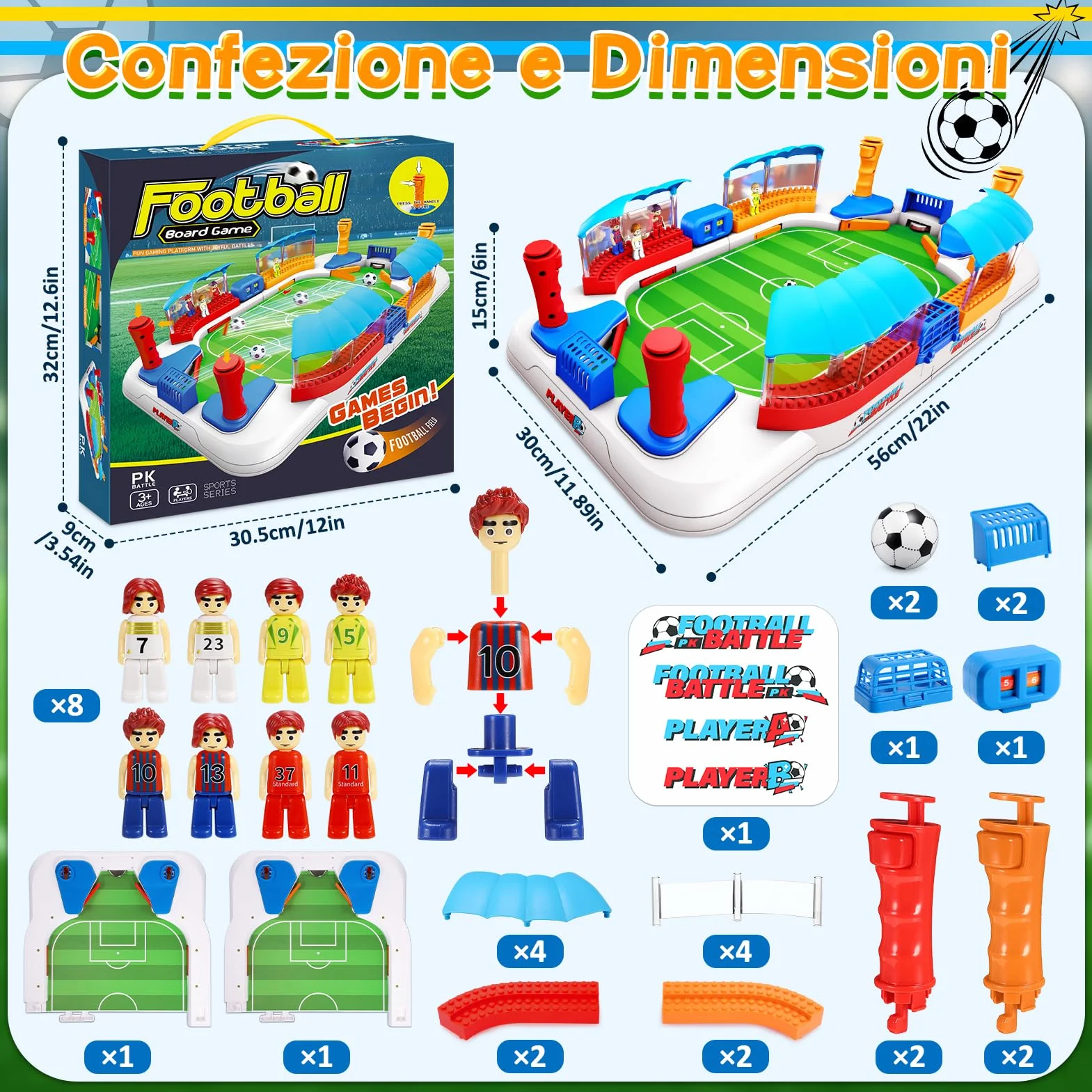 Calcio Balilla Bambini Adulti - Giochi da Tavolo Interattivi in Famiglia