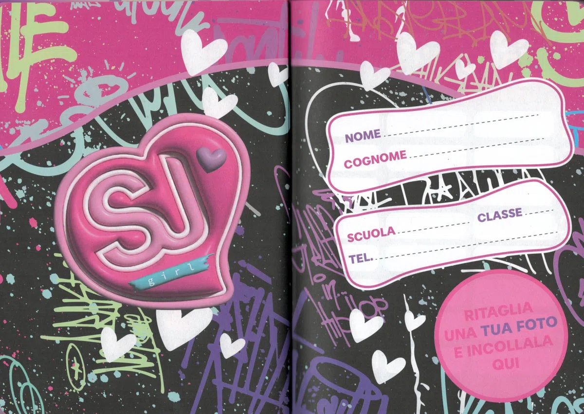 DIARIO AGENDA SCUOLA datato 2025/2026 SEVEN SJ GANG ANIMALI GIRL (Gattino)