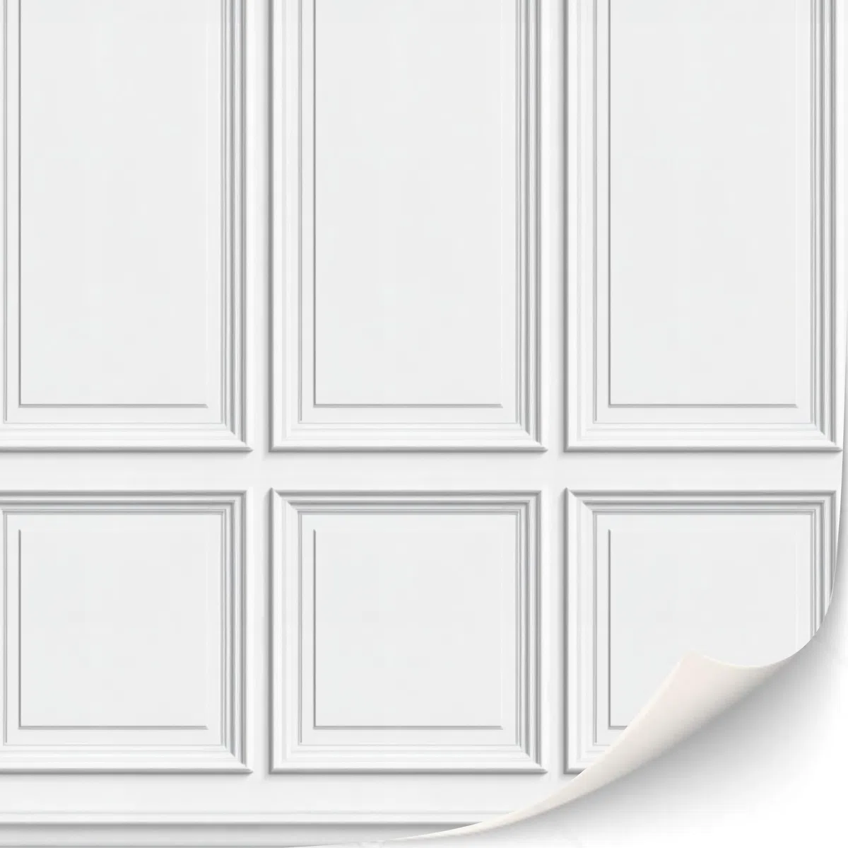 3 fogli autoadesivi murali per case delle bambole scala 1:12 (pannelli in legno rinascimentale)