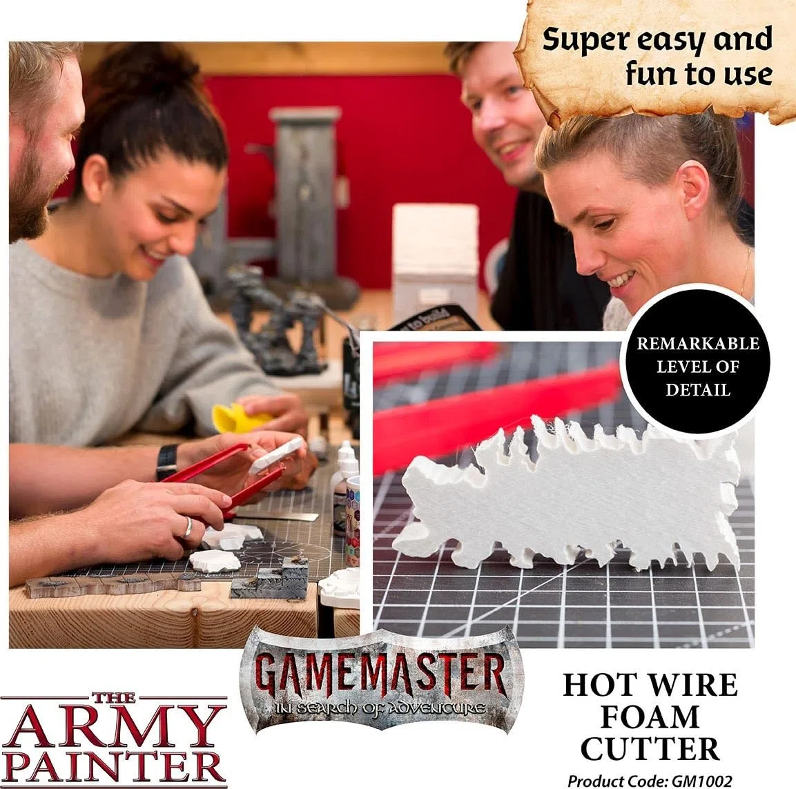 The Army Painter | Gamemaster: taglierina per schiuma a filo caldo | Tagliaschiuma a filo caldo | Strumento per tagliare fogli di schiuma per giochi di ruolo e costruzione di set di wargame