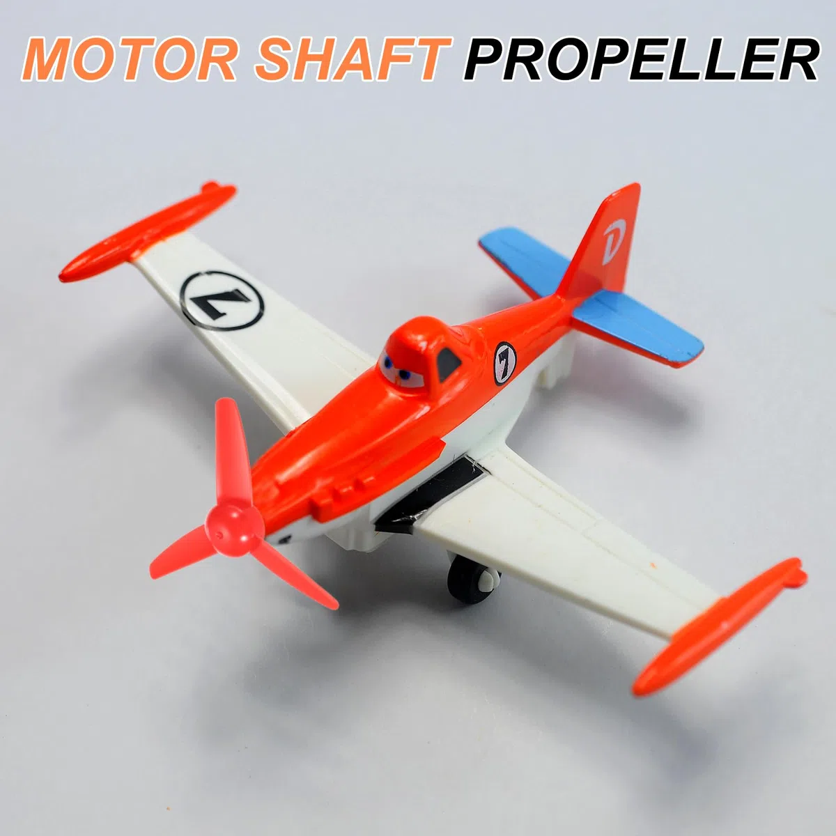 QUARKZMAN 2mm Albero Motore DC Elica, 80mm Forma Ventilatore 3 Pale Elica in Plastica Diritta per Modellismo Aereo Fai Da Te Giocattoli Motore RC Barca Micro (Rosso, Confezione da 10)