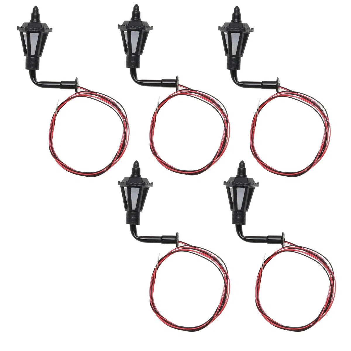 EMSea 5 Pezzi Modellismo Ferroviario 1:150 Luci Da Parete Lanterna Per Esterni Binario N Parco Ferroviario Luci Da Parete A Led Lampione Modello 3V Modello Da Giardino In Miniatura Paesaggio