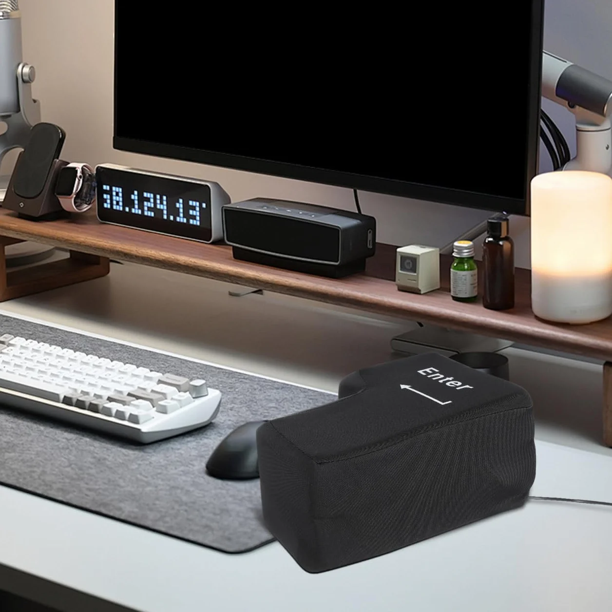 Amosfun Cuscino Enter Gigante Antistress Con Connessione Usb Morbido Supporto Pisolino Per Ufficio Scrivania Strumento Relax Stress Relief